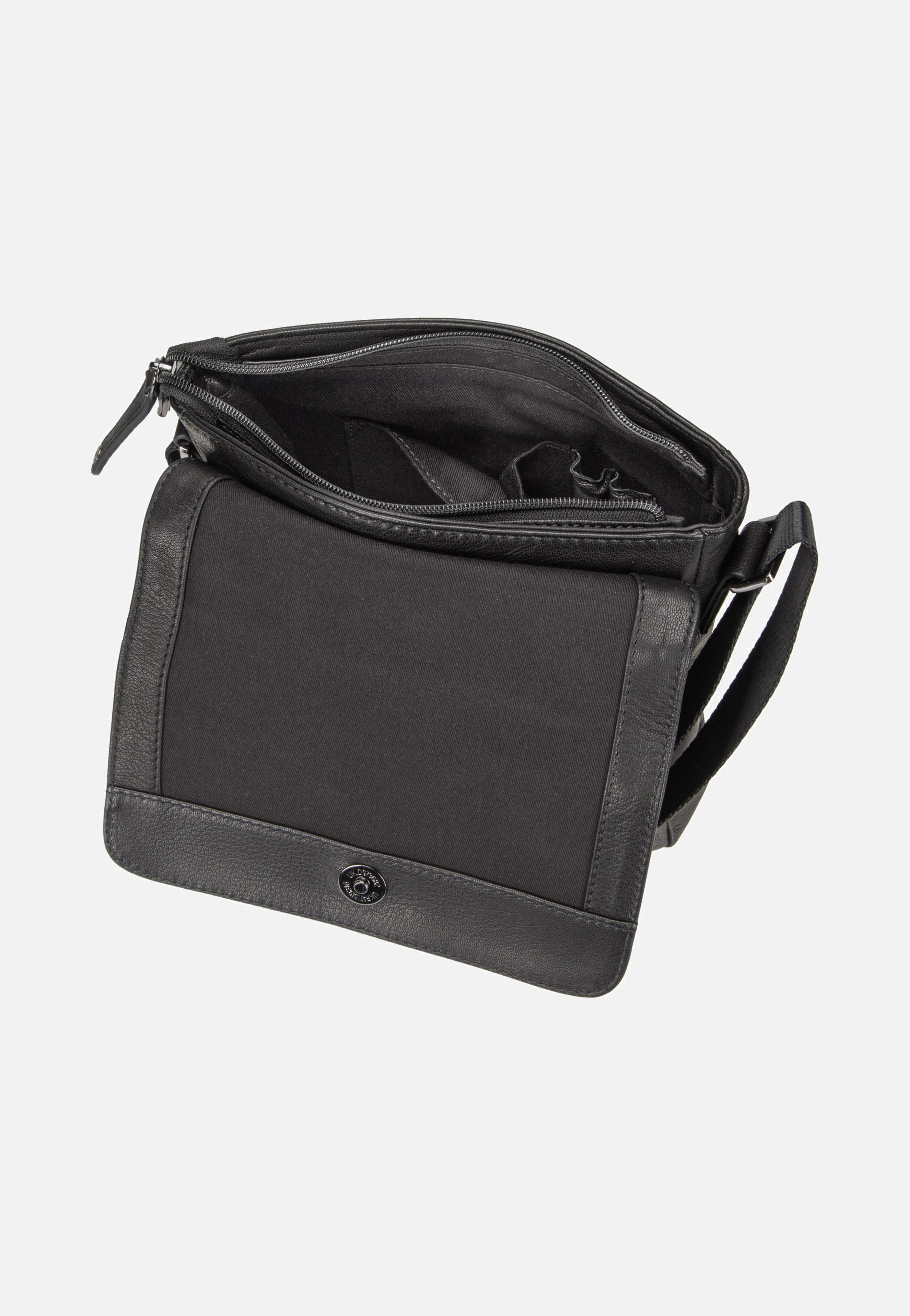 Bugatti Black Magic Shoulder Bag With Flap Black Schultertasche