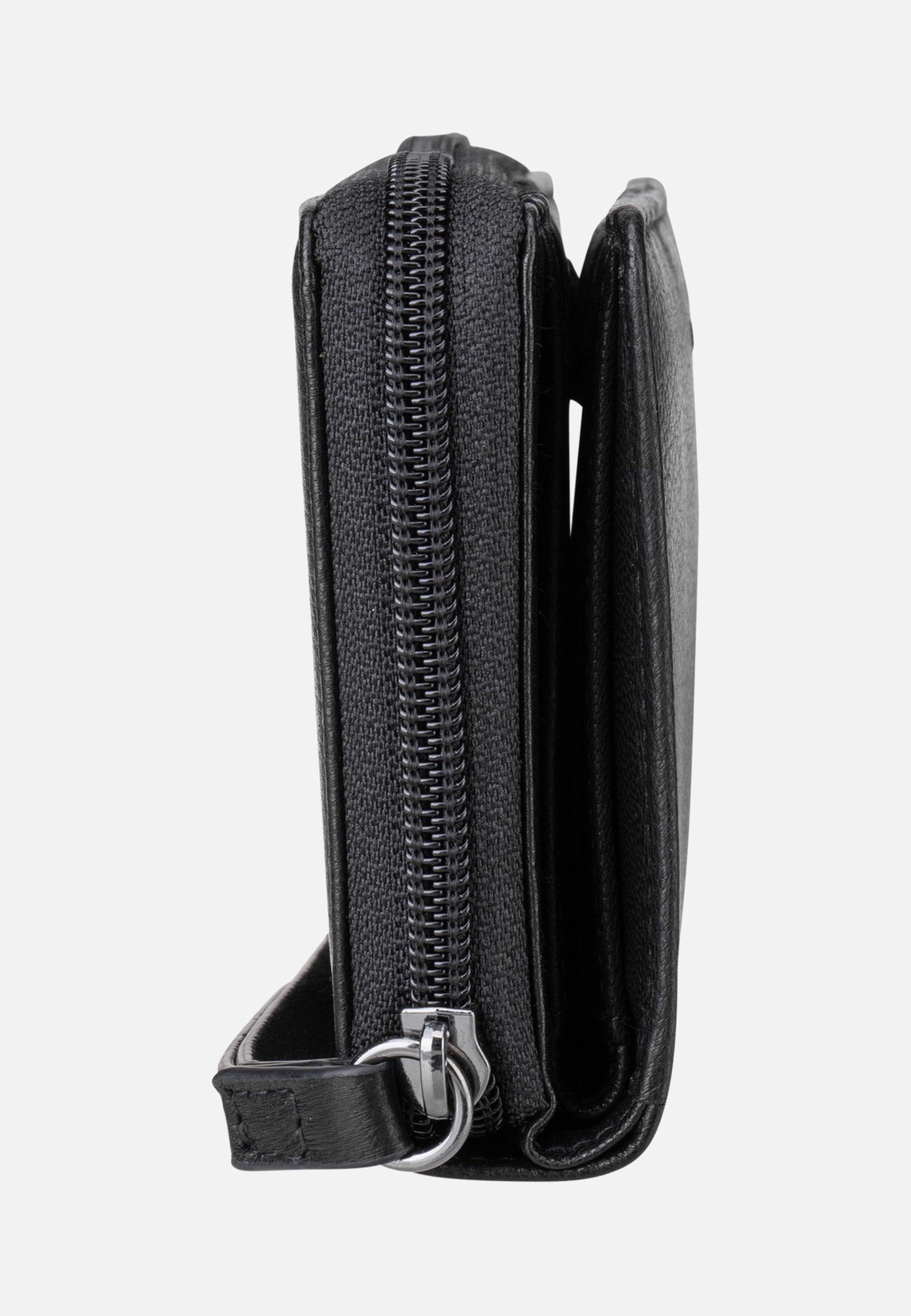 Bugatti Black Magic Zip Ladies Wallet Black Portemonnaie