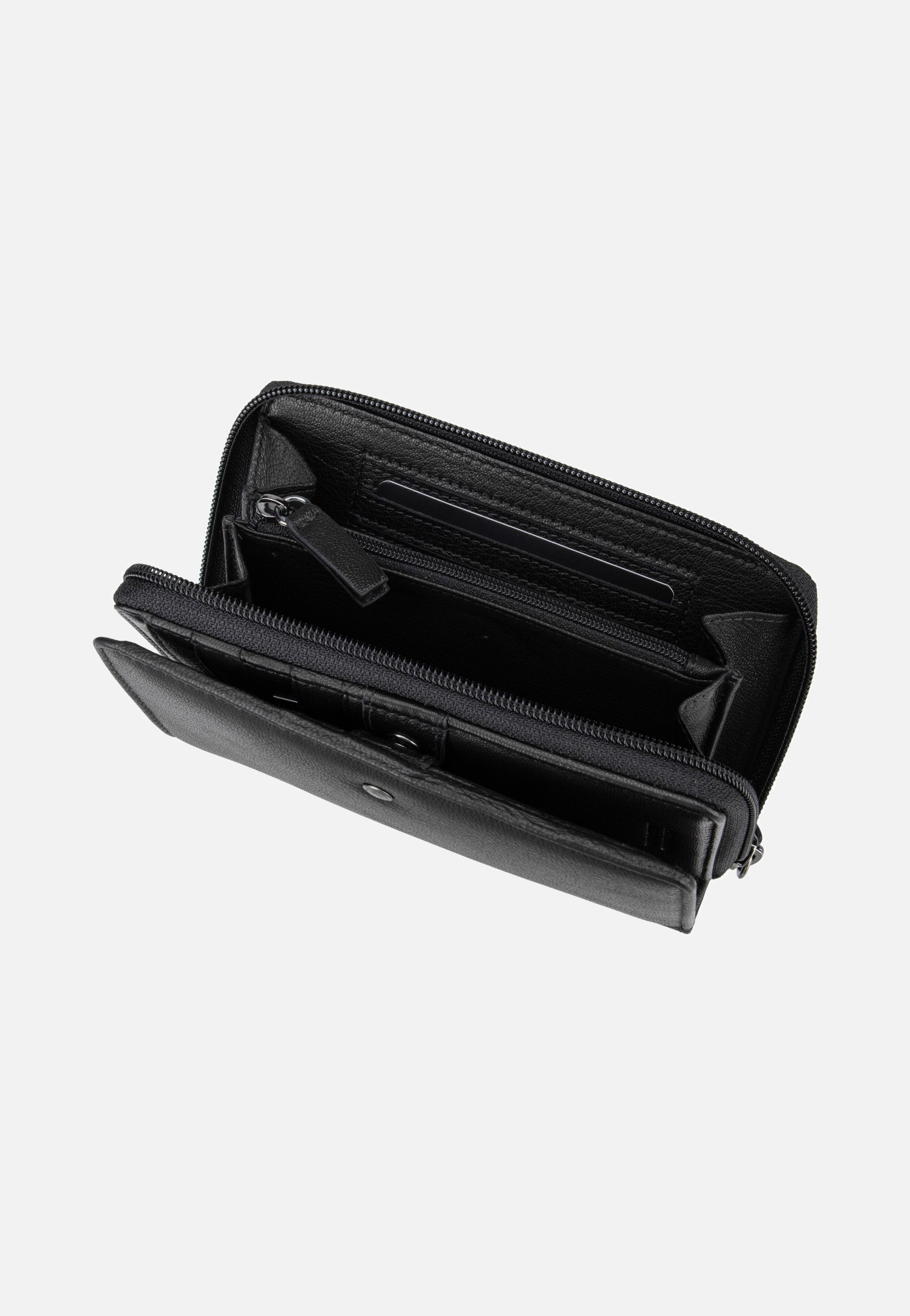 Bugatti Black Magic Zip Ladies Wallet Black Portemonnaie
