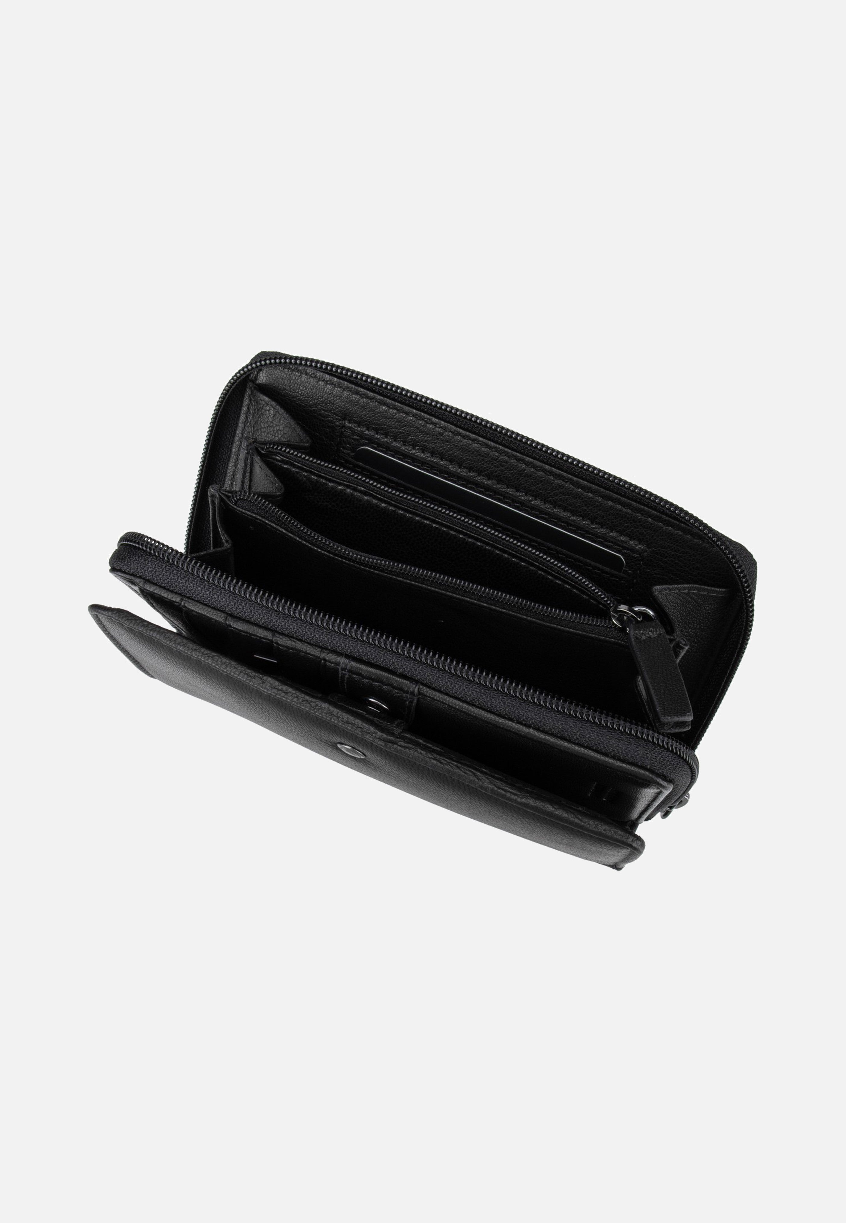 Bugatti Black Magic Zip Ladies Wallet Black Portemonnaie