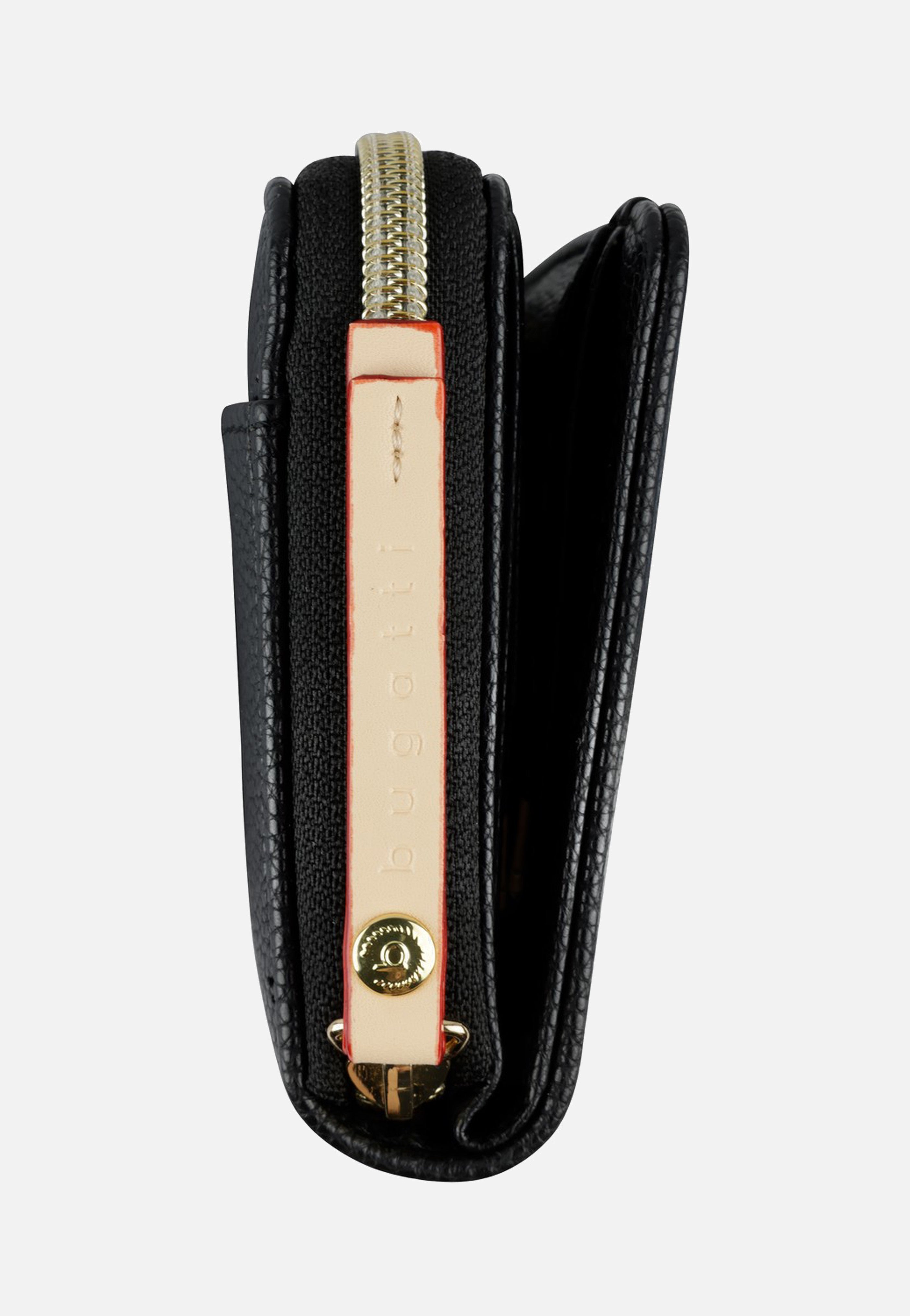 Bugatti Ella Zipped Ladies Purse Black Portemonnaie