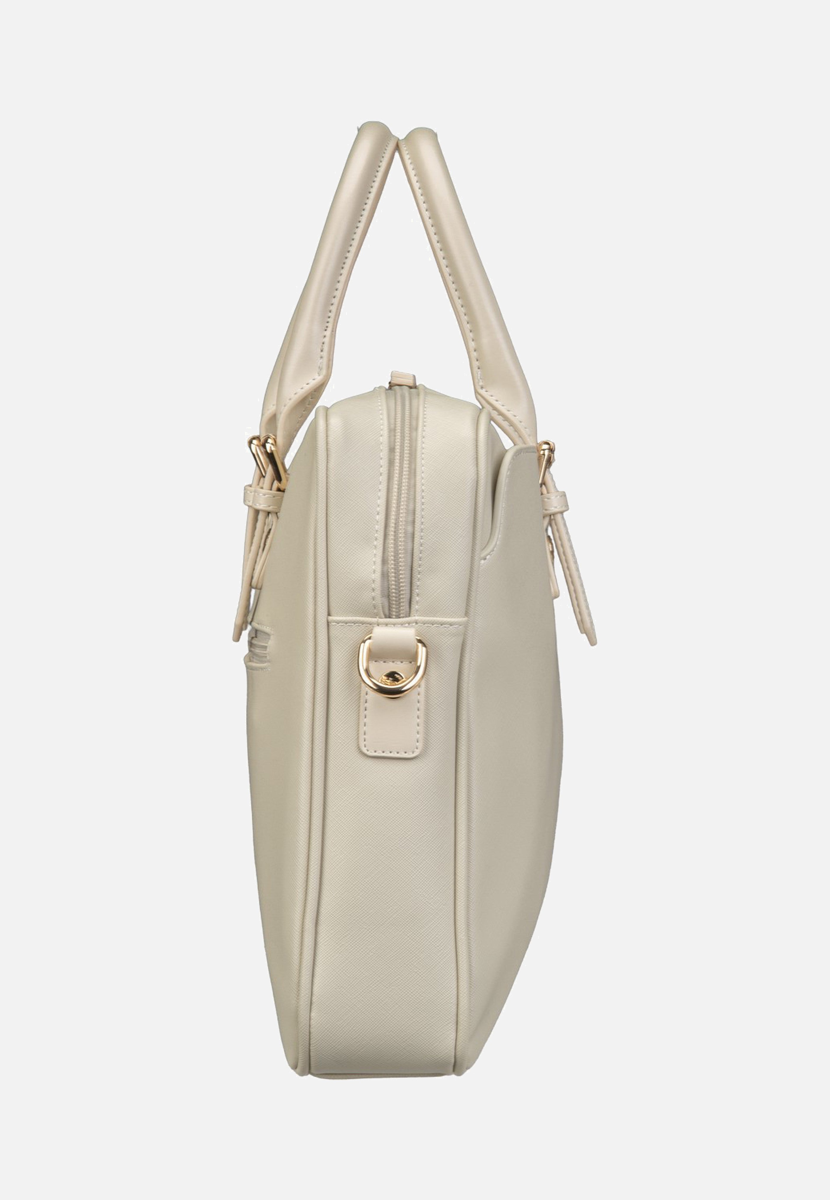 Bugatti Ella Saffiano Briefcase Beige Aktentasche