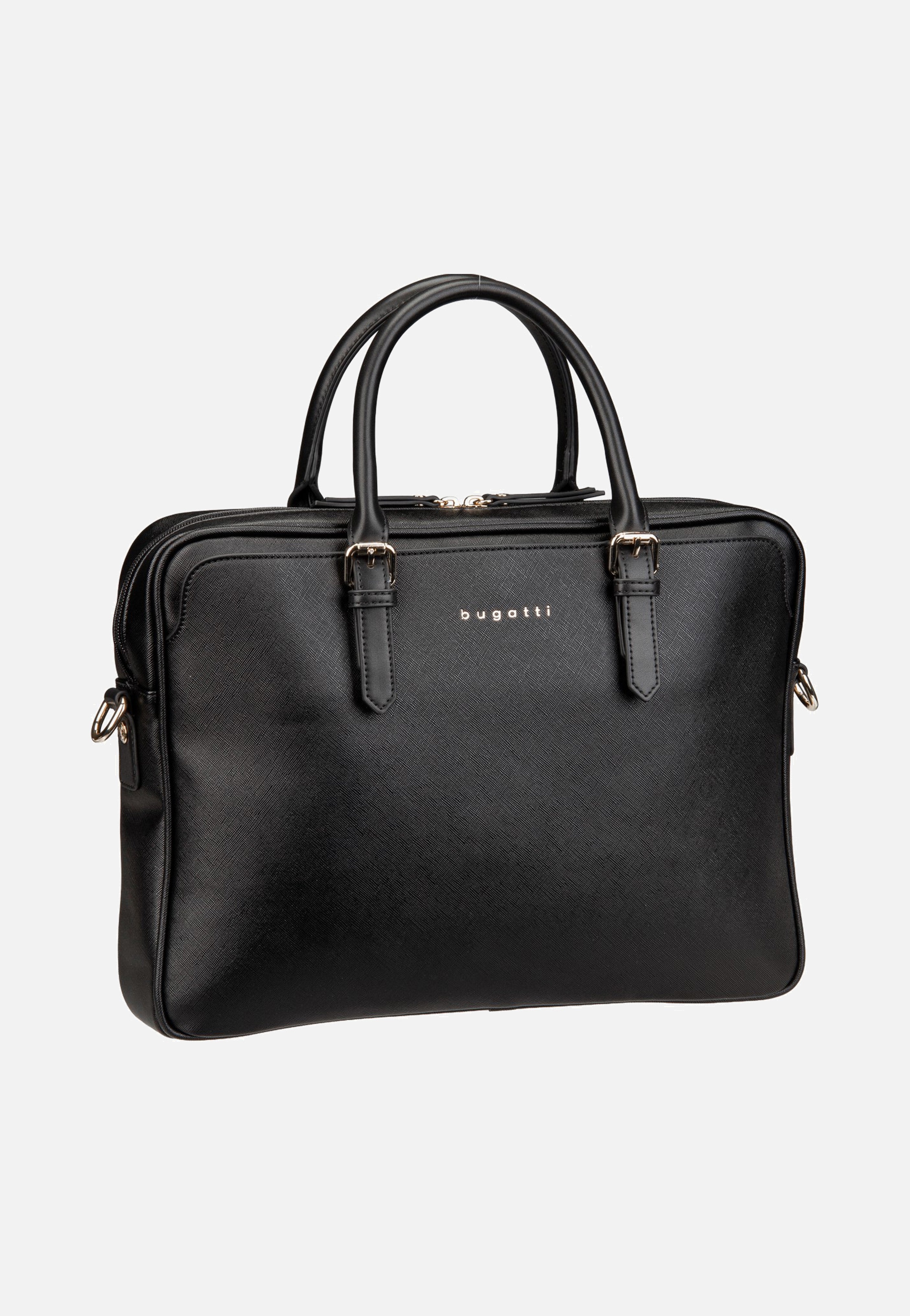 Bugatti Ella Saffiano Briefcase Black Aktentasche