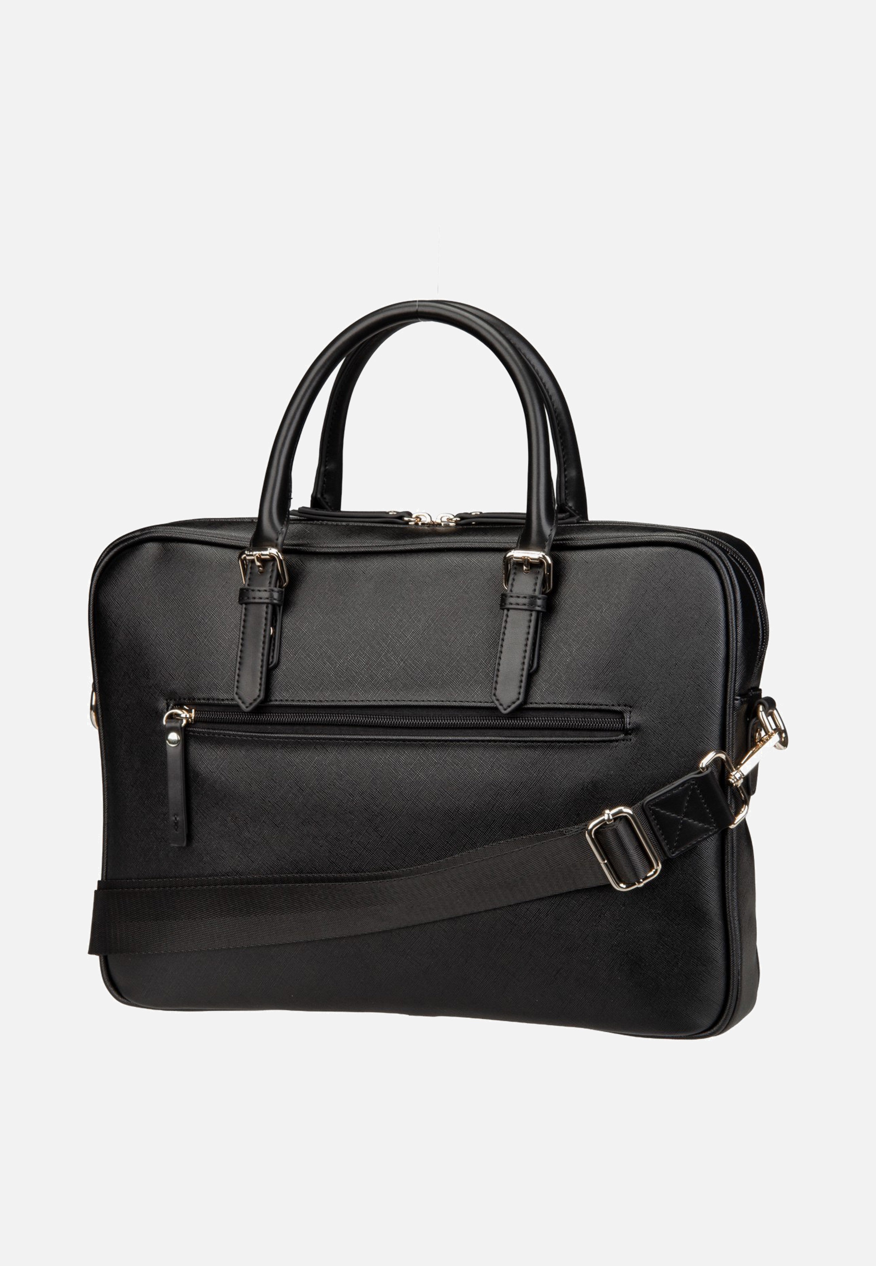 Bugatti Ella Saffiano Briefcase Black Aktentasche