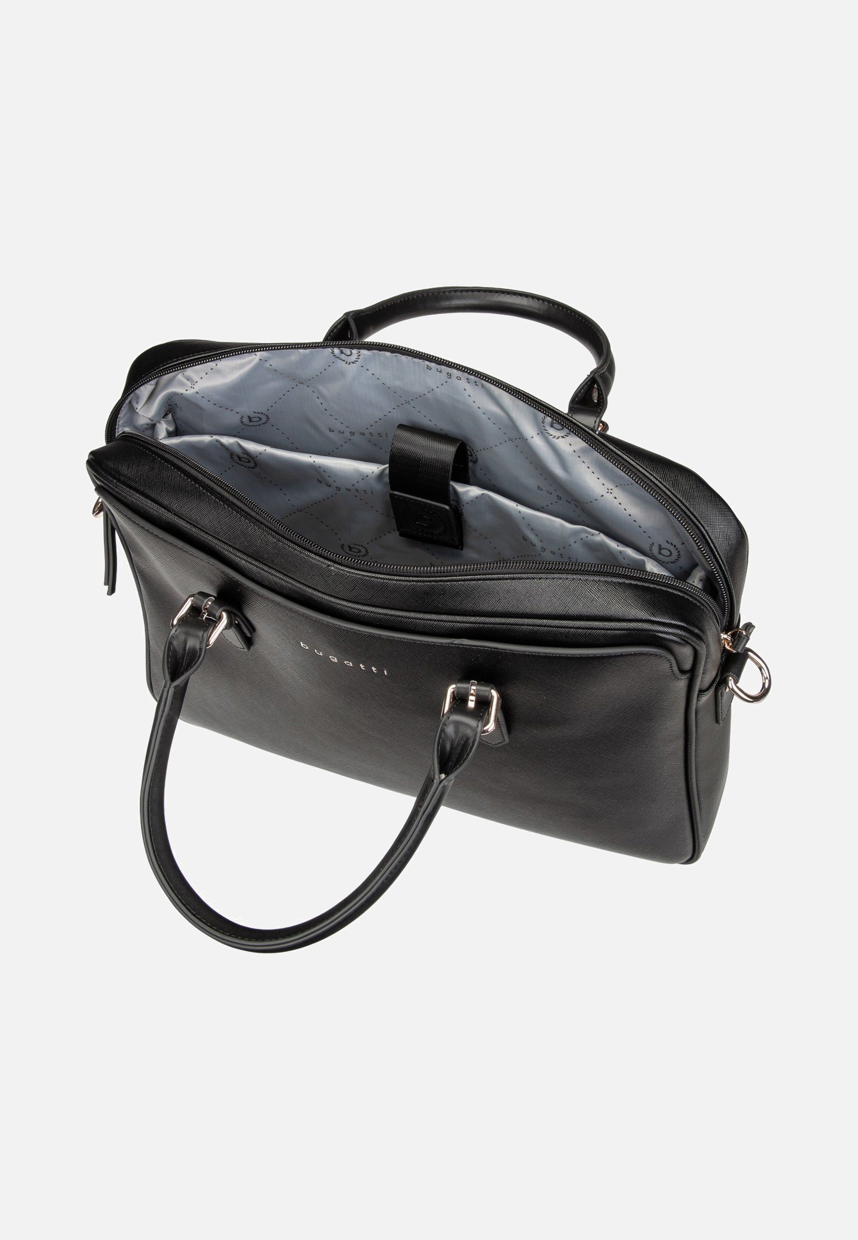 Bugatti Ella Saffiano Briefcase Black Aktentasche