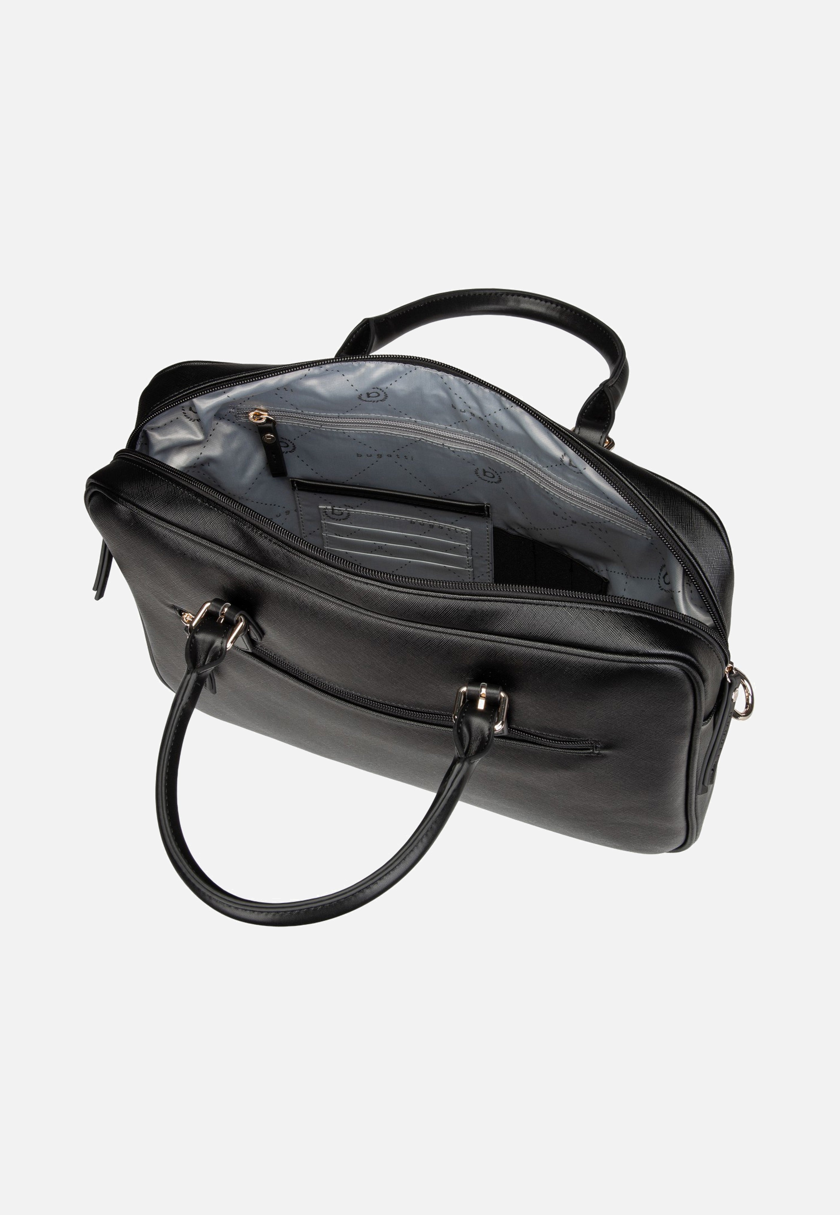 Bugatti Ella Saffiano Briefcase Black Aktentasche
