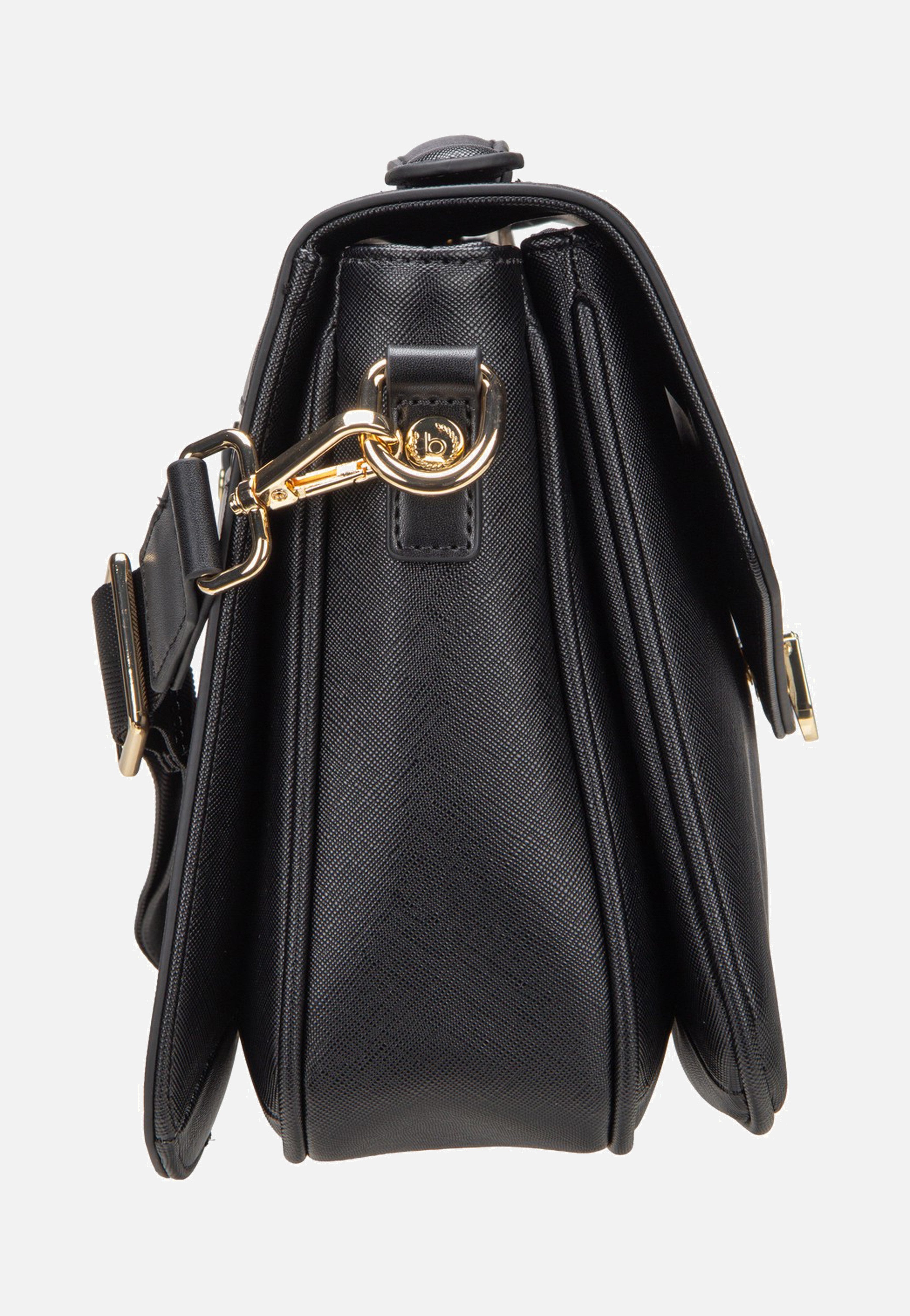 Bugatti Ella Saffiano Classic Bag Black Schultertasche