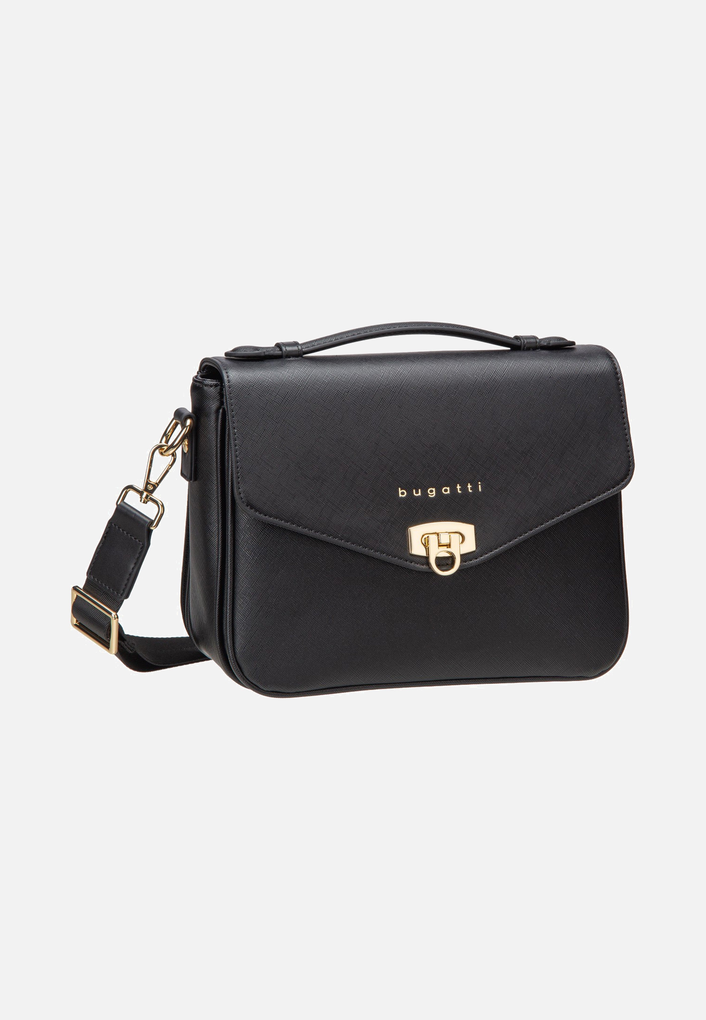 Bugatti Ella Saffiano Classic Bag Black Schultertasche