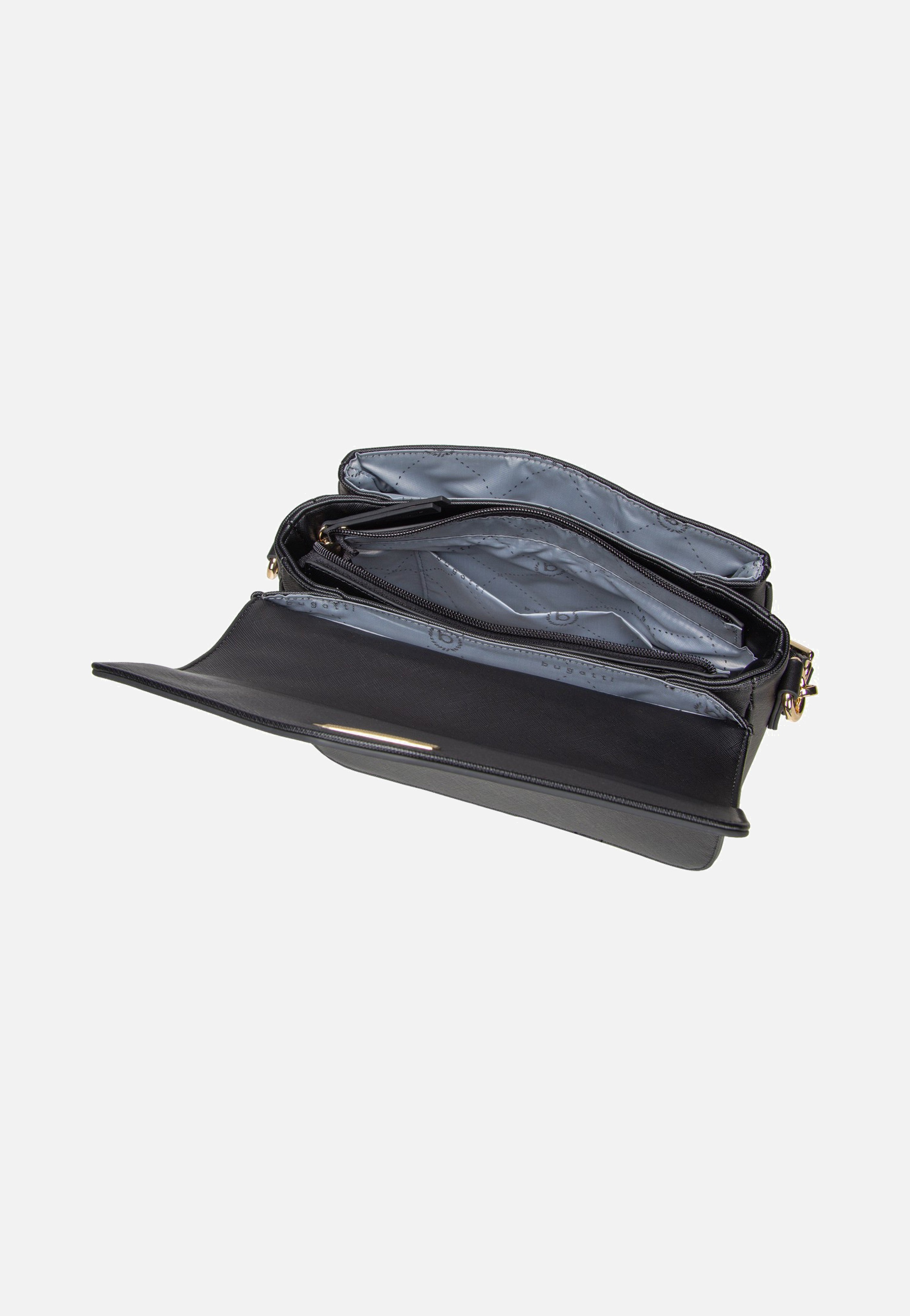 Bugatti Ella Saffiano Classic Bag Black Schultertasche