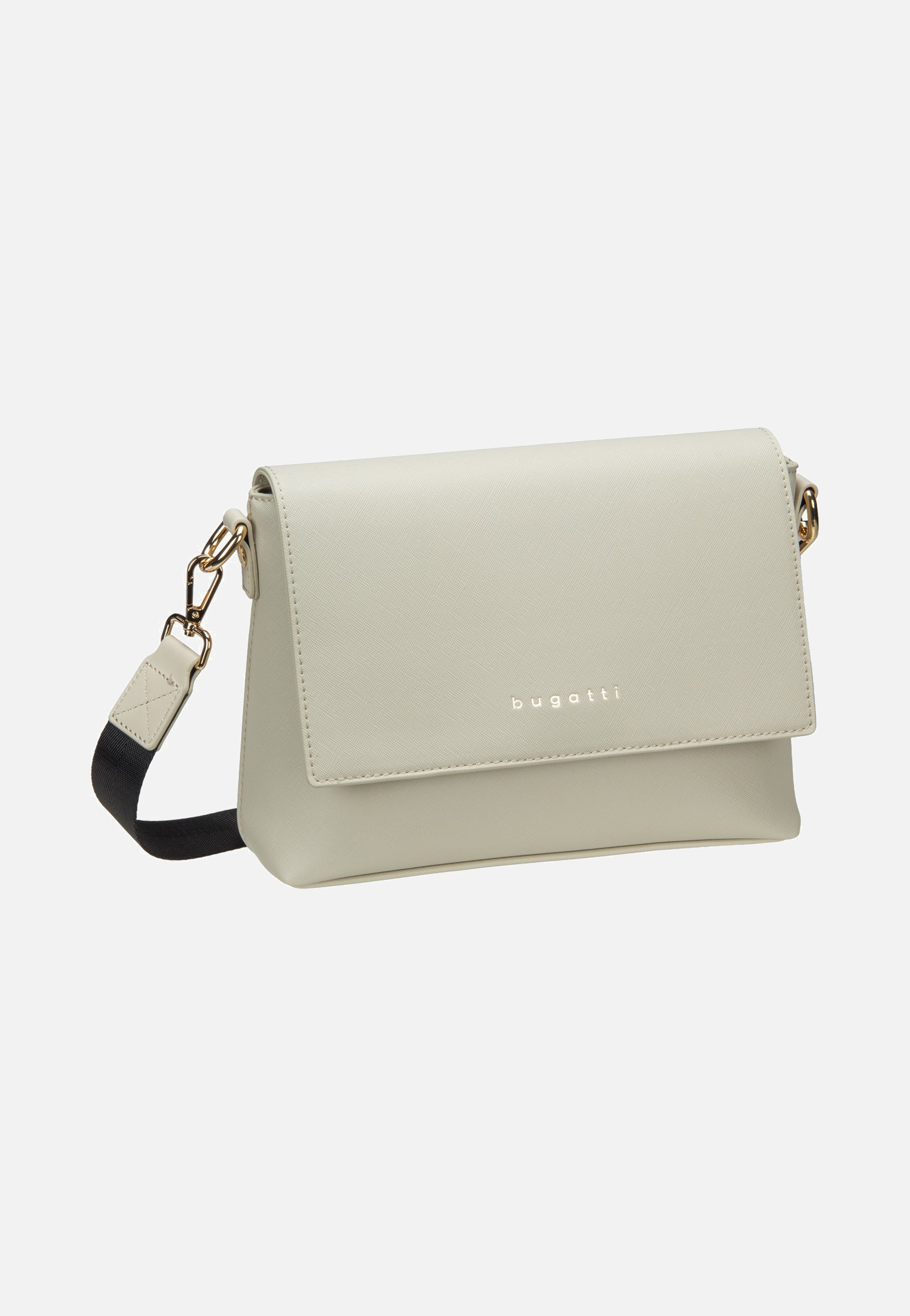 Bugatti Ella Saffiano Shoulder Bag Beige Schultertasche