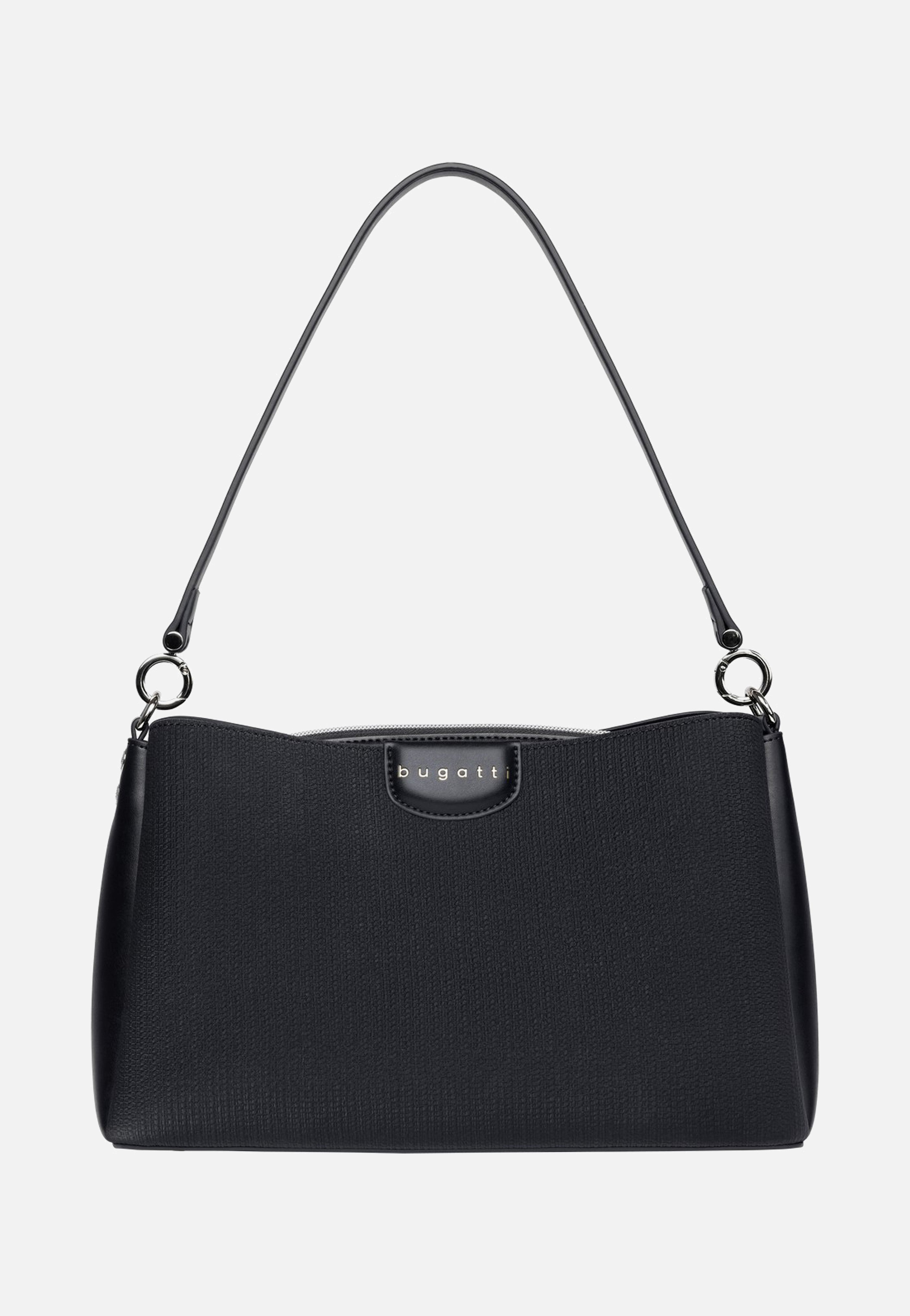Bugatti Leah Shoulder Bag M Black Schultertasche