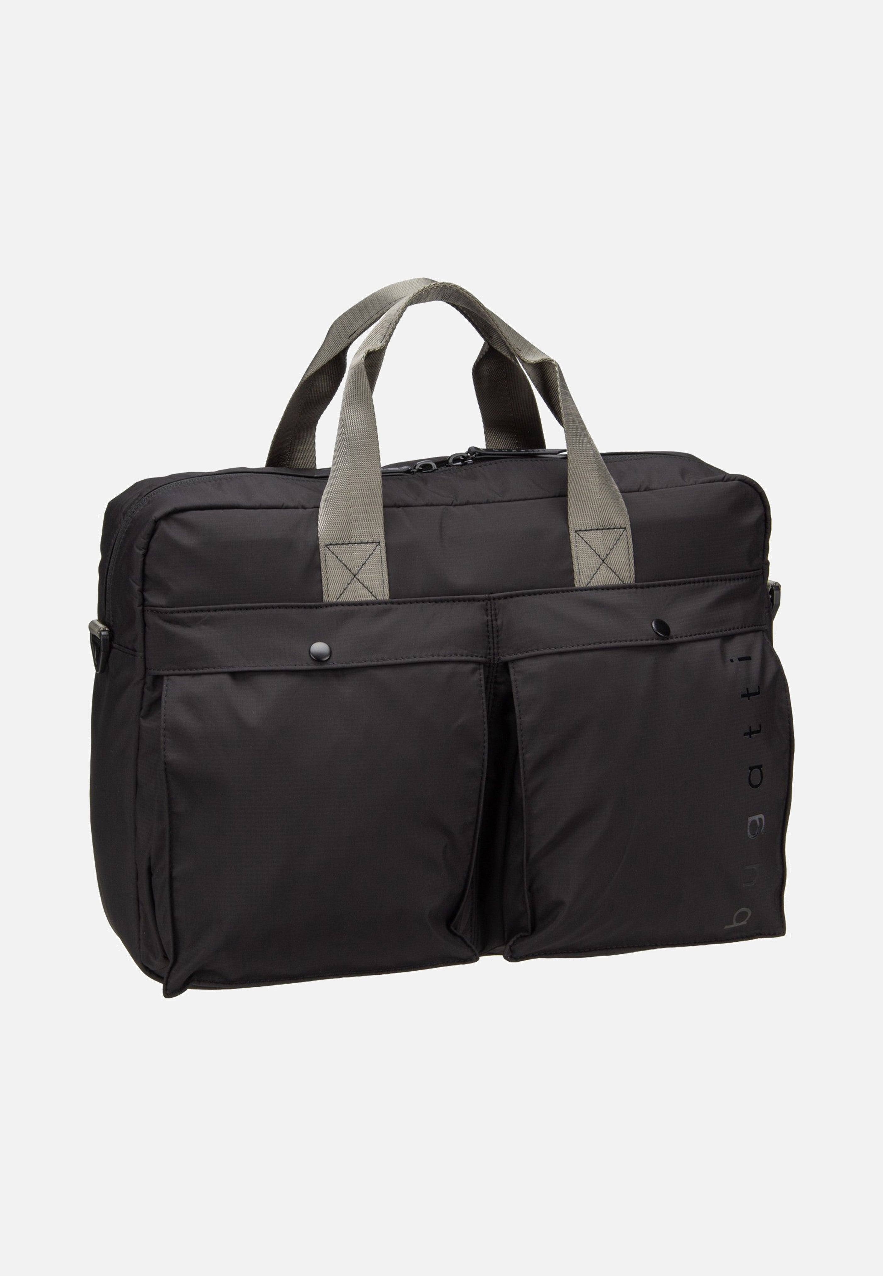 Bugatti Legere Briefcase Black Aktentasche