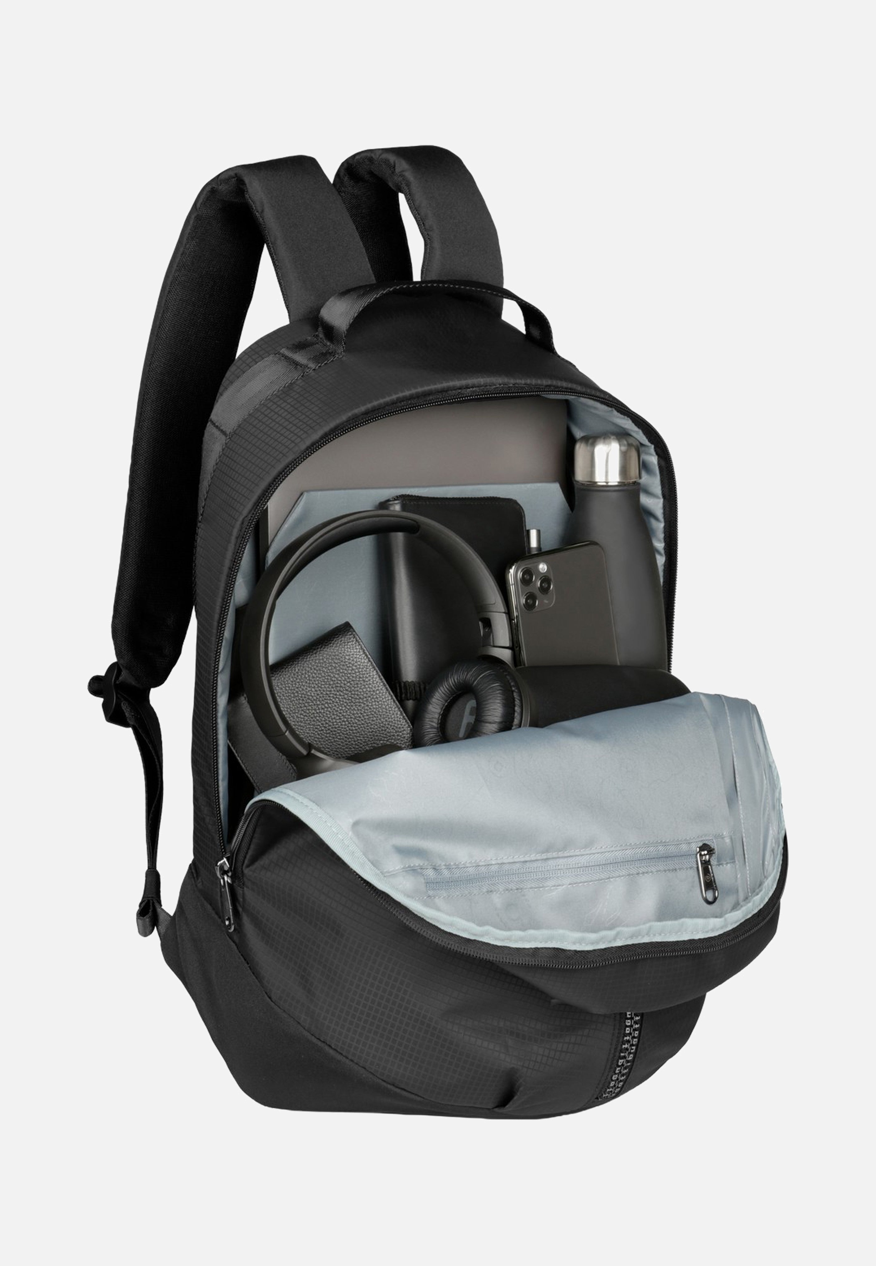 Bugatti Letter's Backpack Black Rucksack