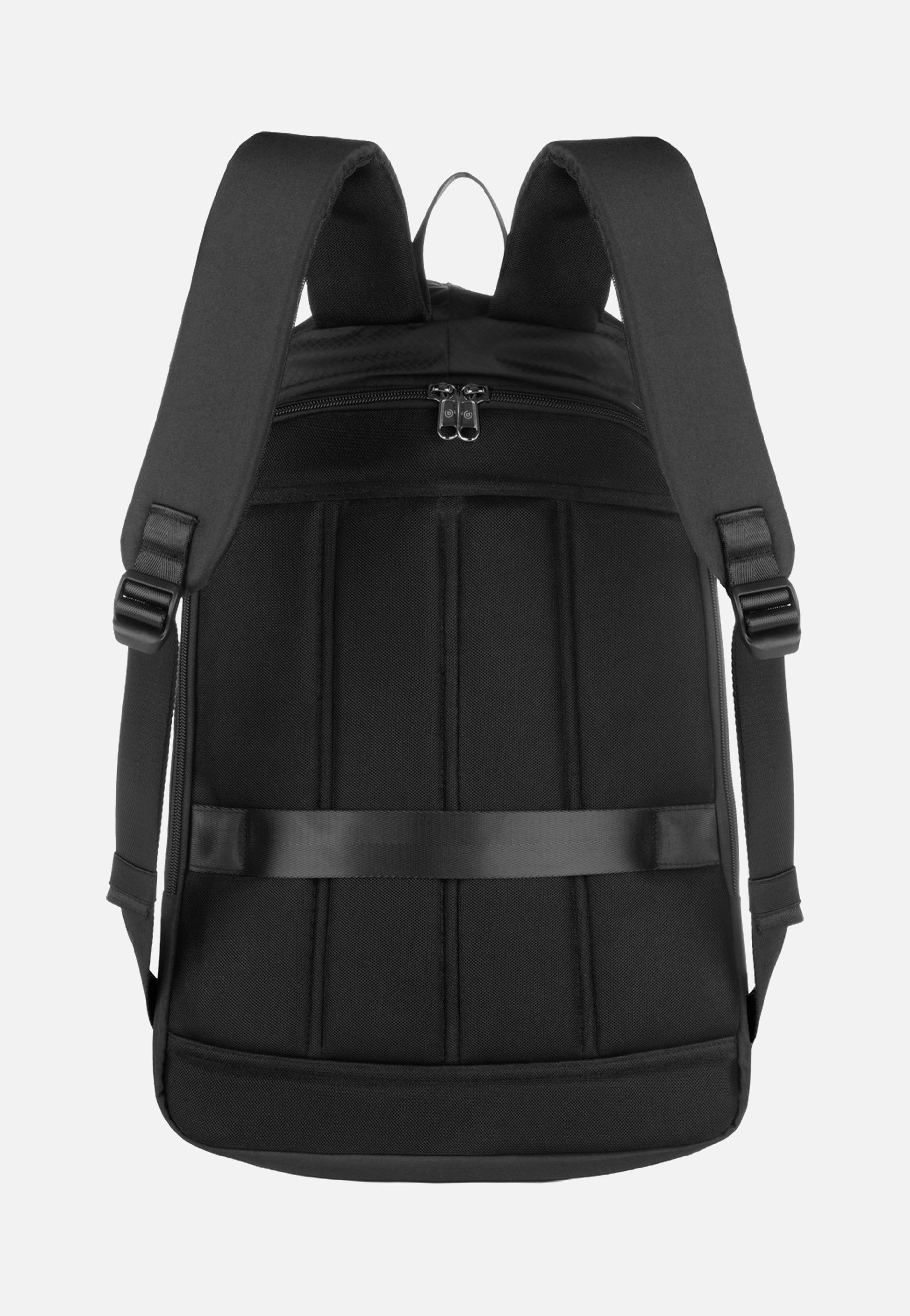 Bugatti Letter's Backpack Black Travel Rucksack
