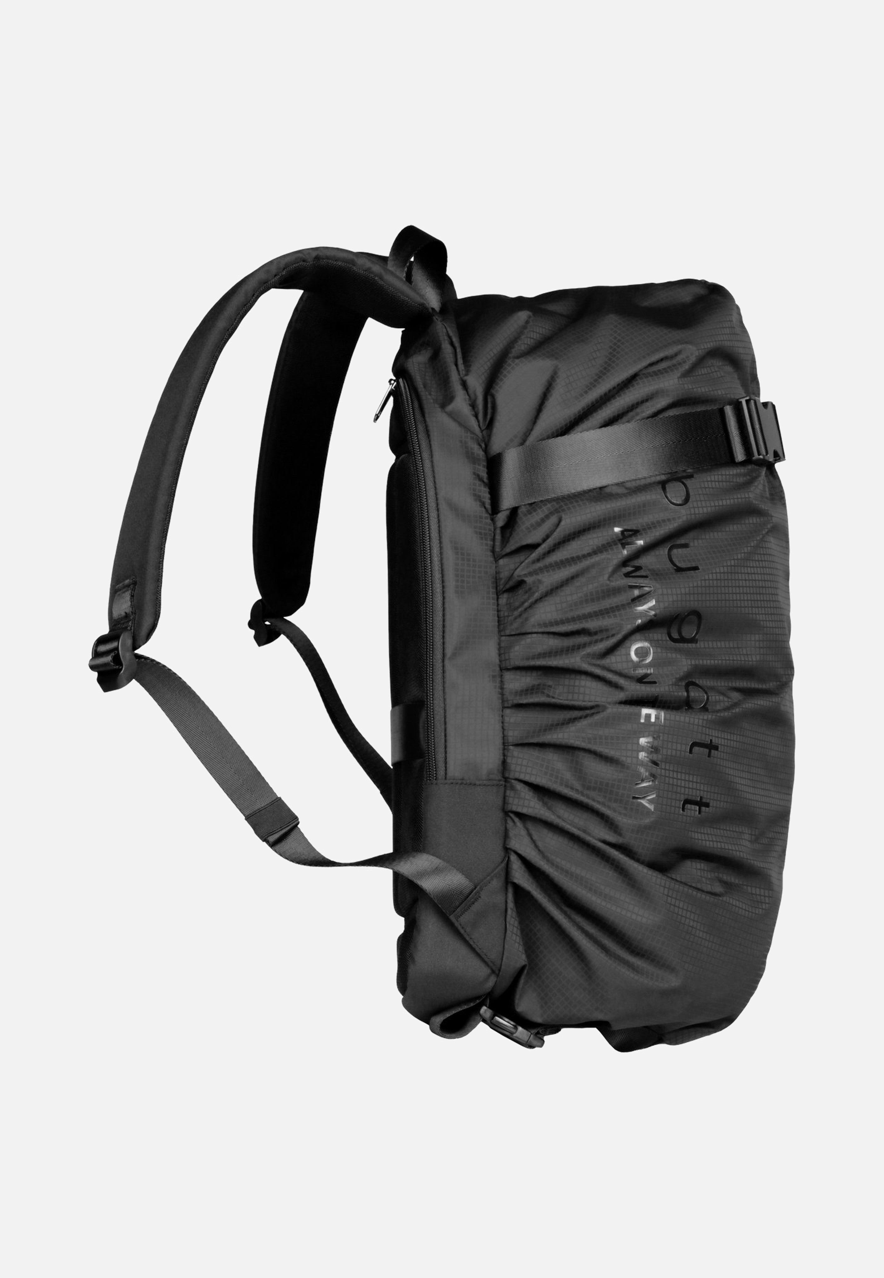 Bugatti Letter's Backpack Black Travel Rucksack