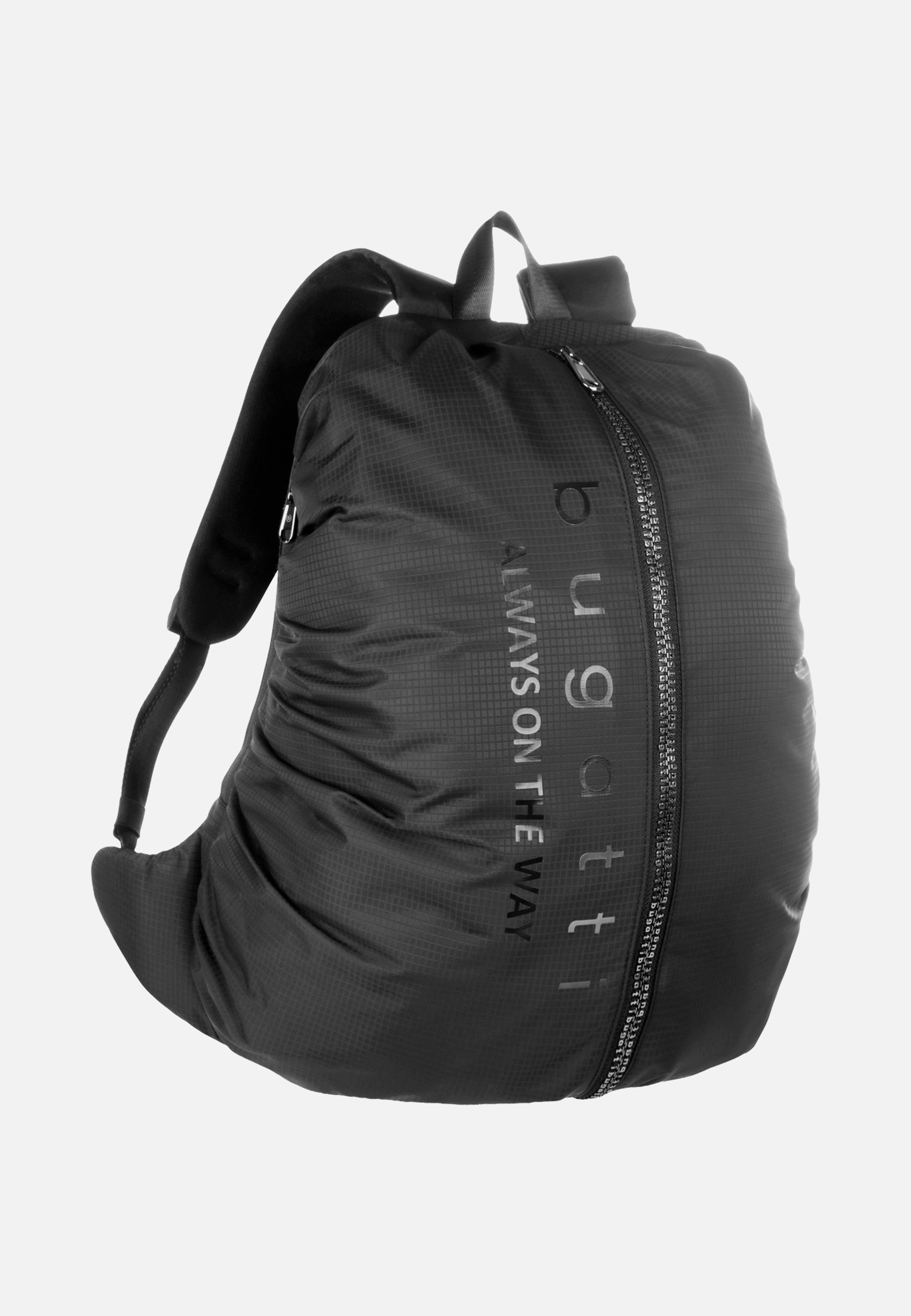 Bugatti Letter's Backpack Black Rucksack