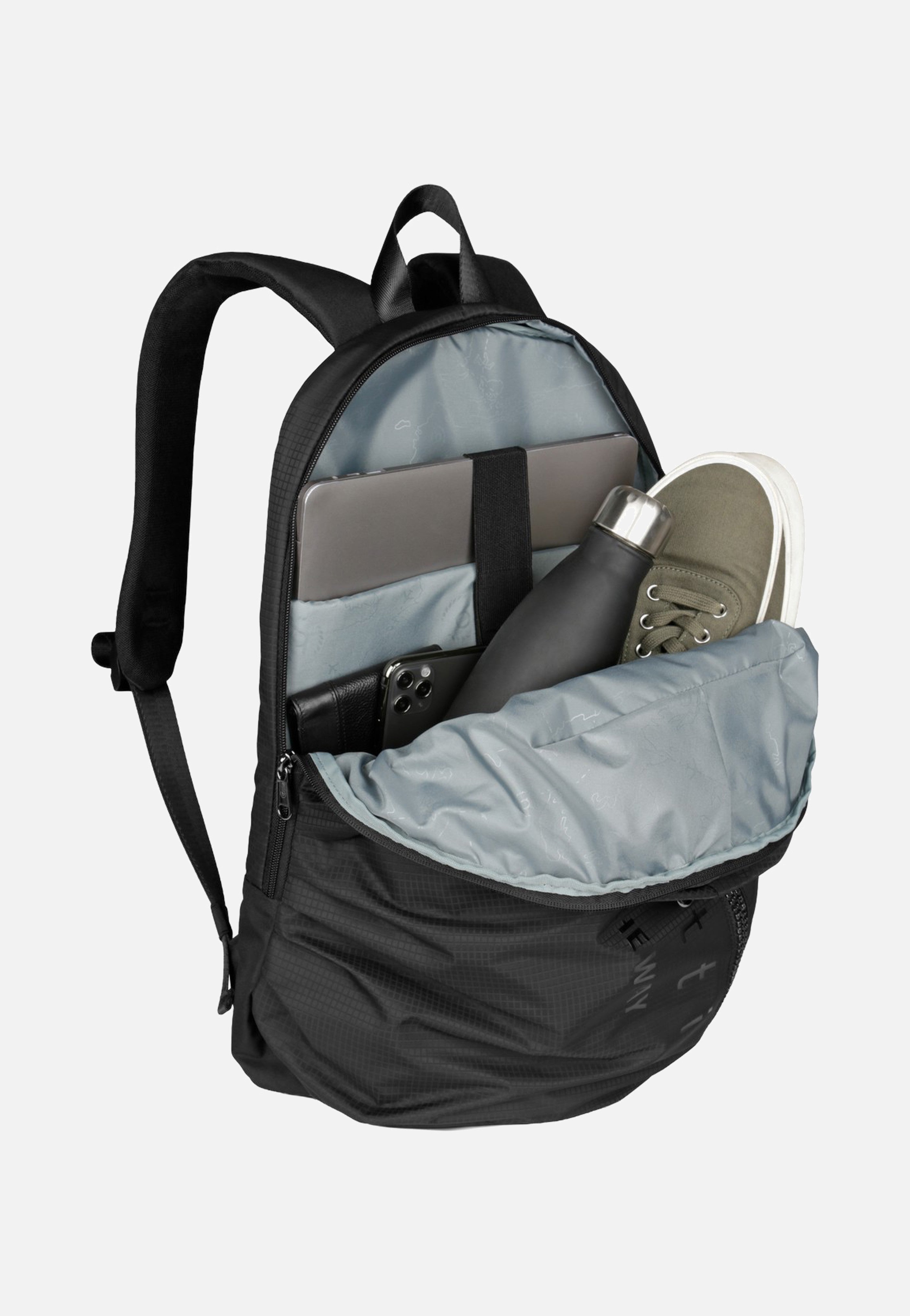 Bugatti Letter's Backpack Black Rucksack