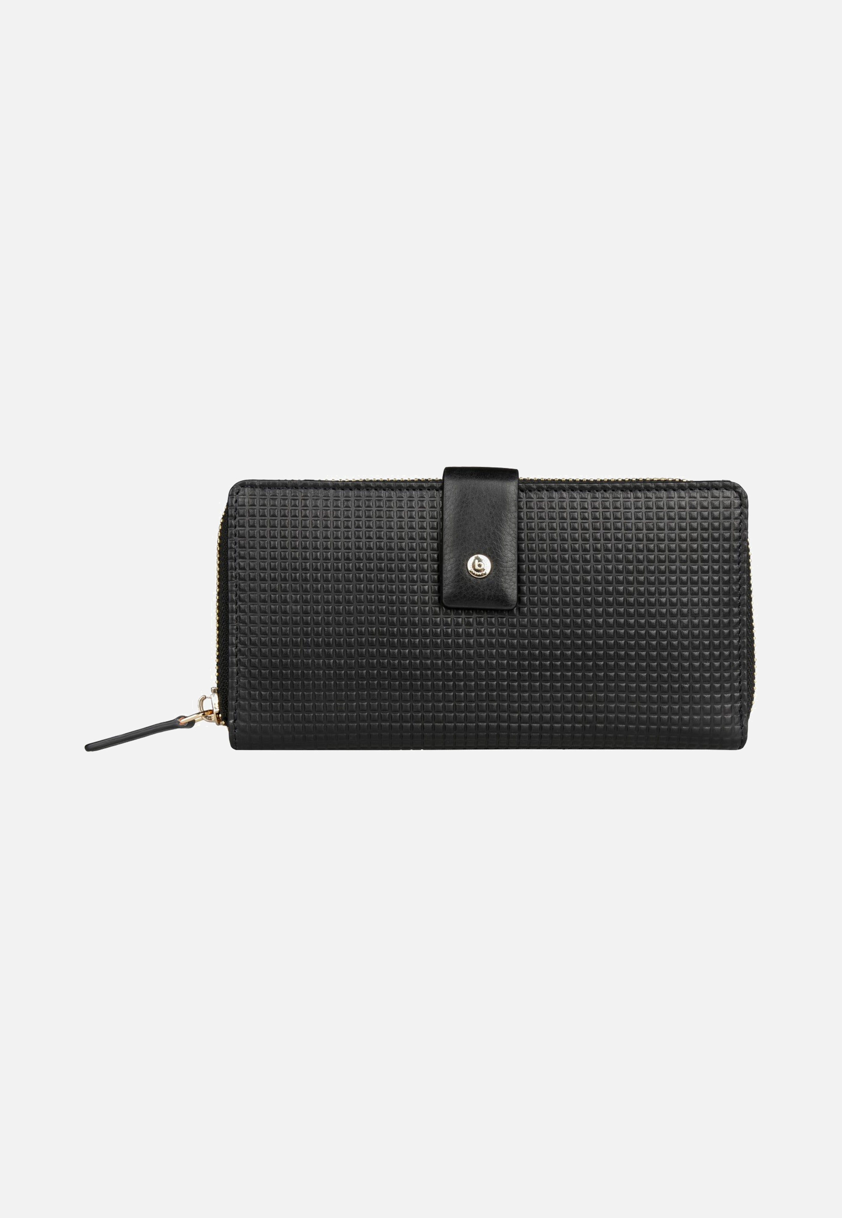 Bugatti Noemi Ladies Long Zip Wallet Black Portemonnaie