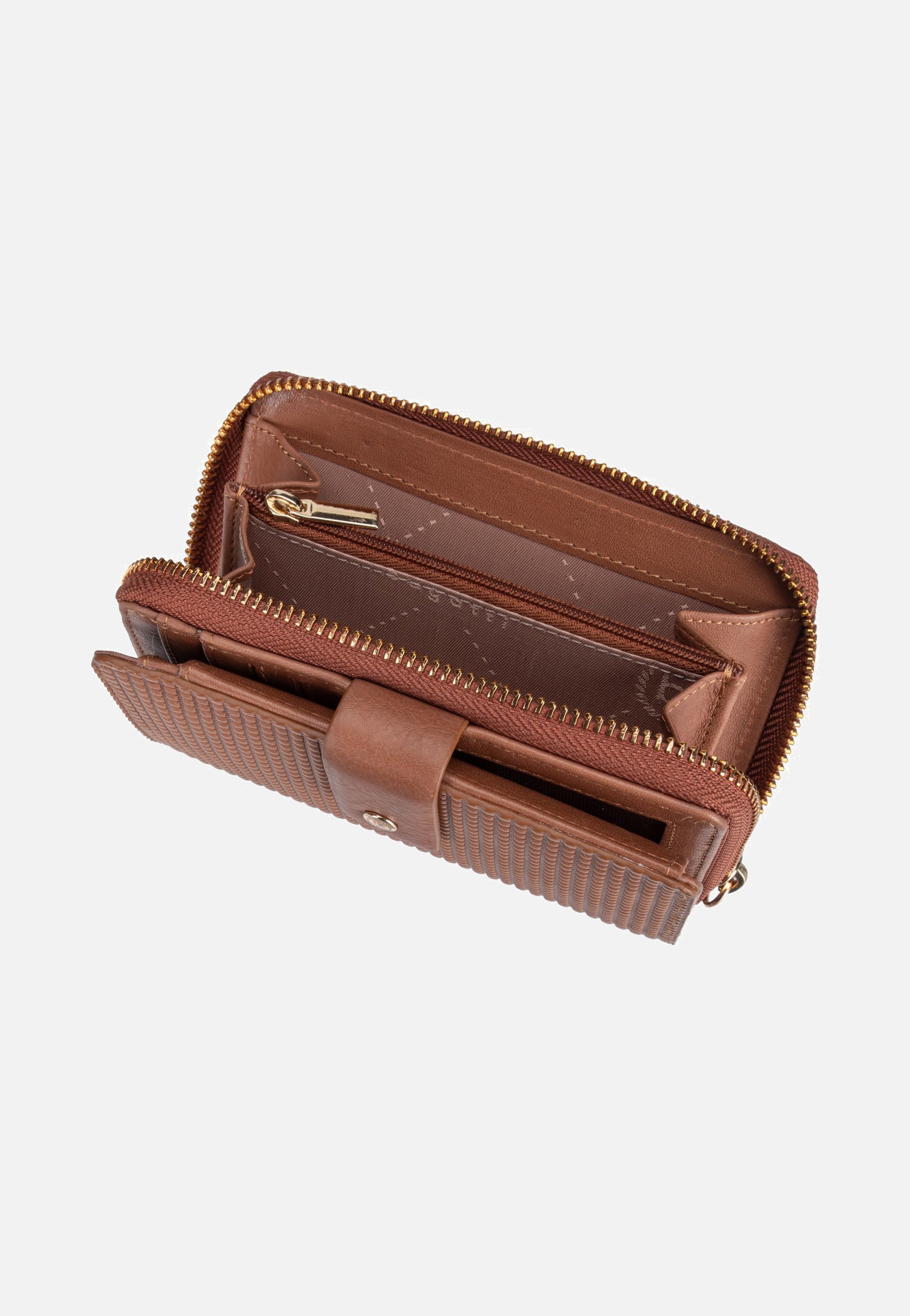 Bugatti Noemi Ladies Zip Wallet M Cognac Wallet