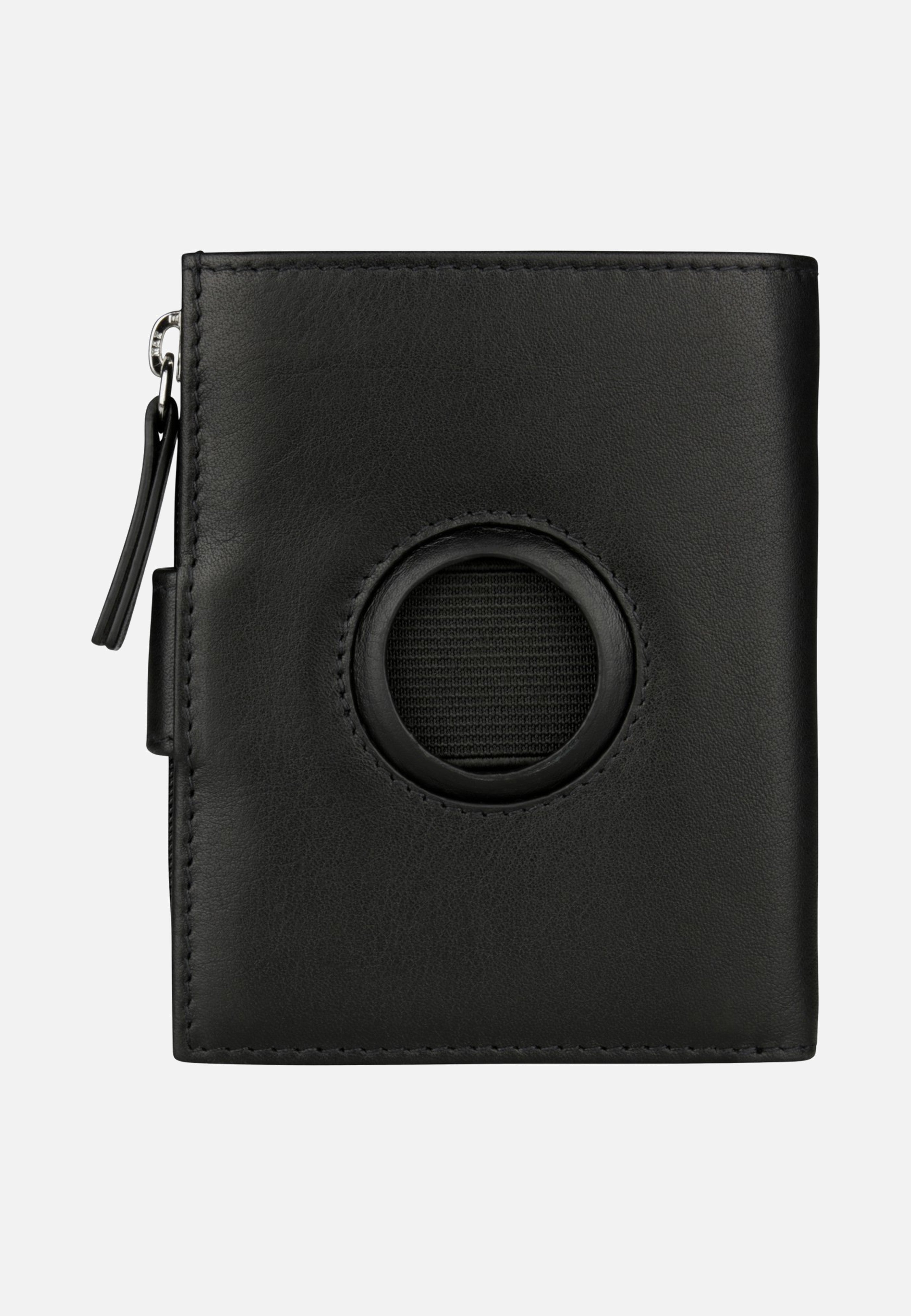 Bugatti Romeo Airtag Mini Wallet Black Wallet
