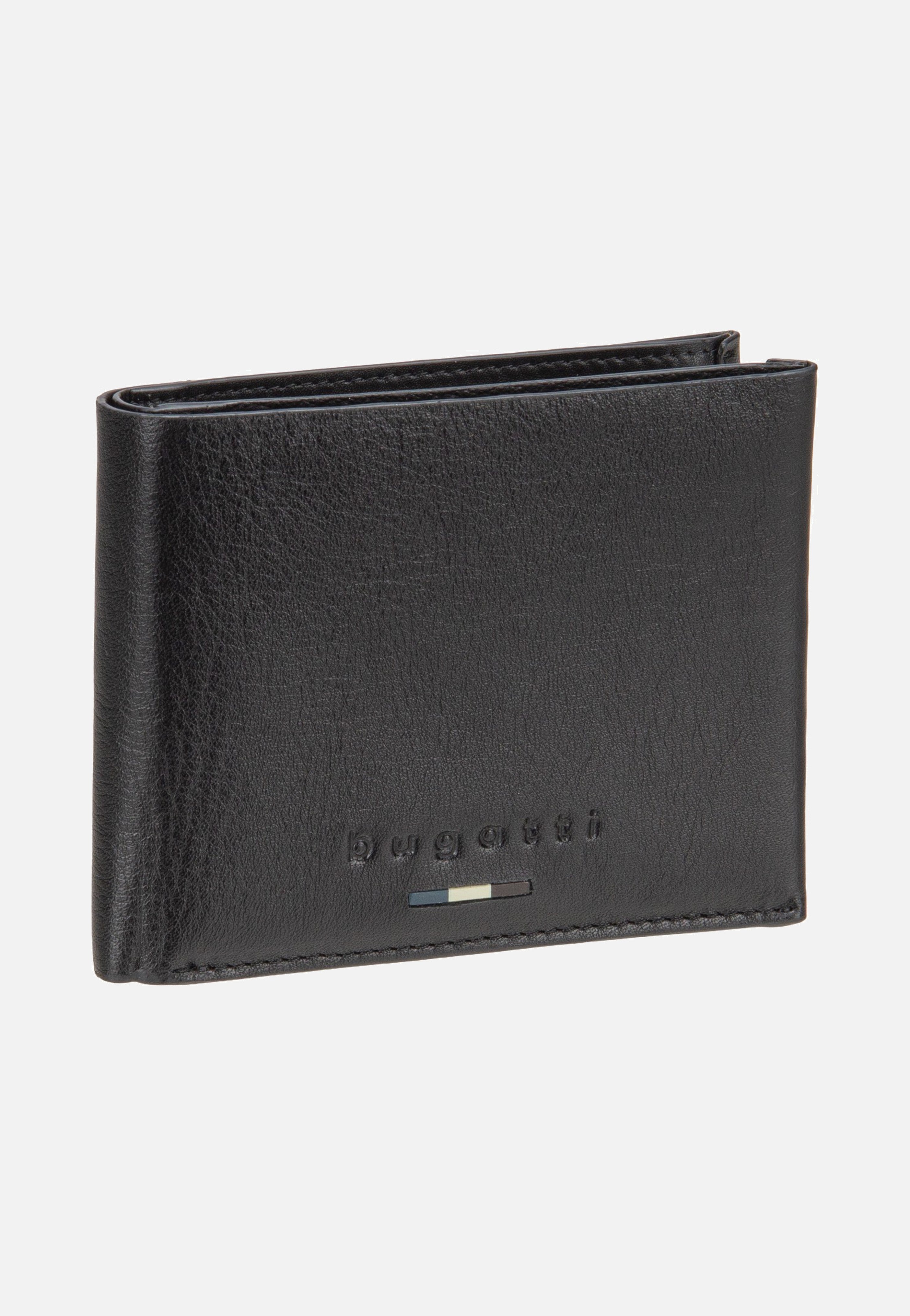 Bugatti Romeo Wallet With Flap Black Portemonnaie