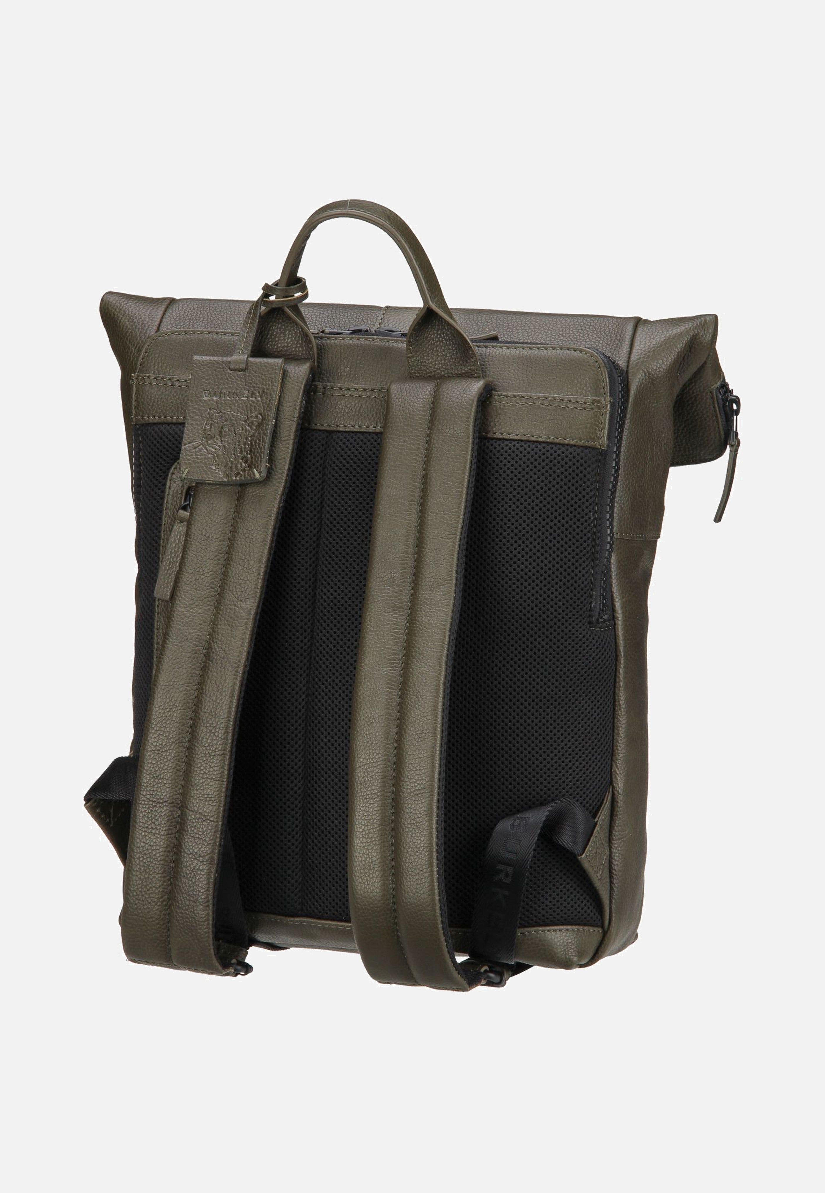 Burkely Minimal Mason 1000805 Green Rolltop Rucksack