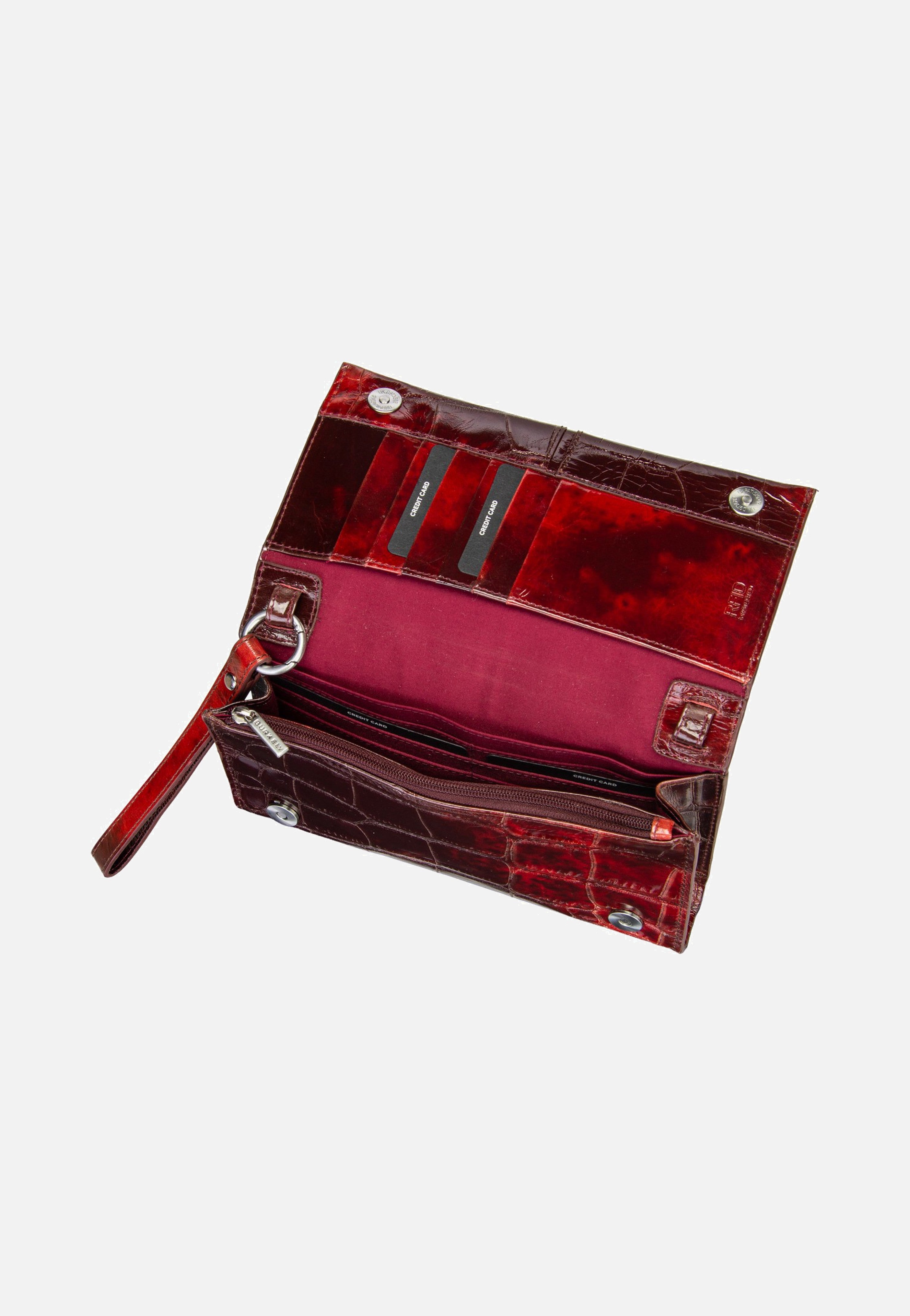 Burkely Cool Colbie 1000859 Burgundy Patent Phone Pouch