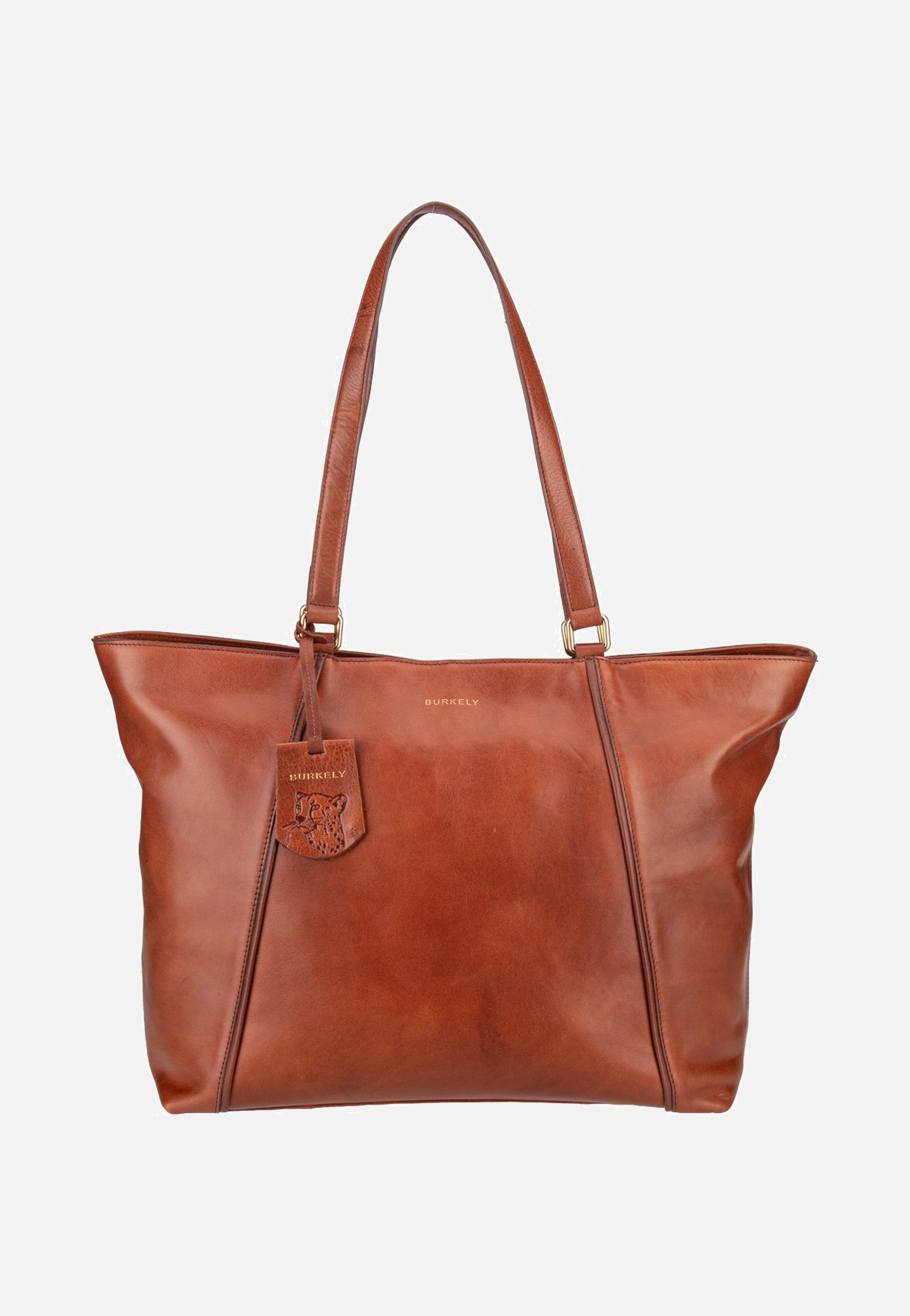Burkely Fine Florence Wide 1001707 15.6" Chestnut Shopper