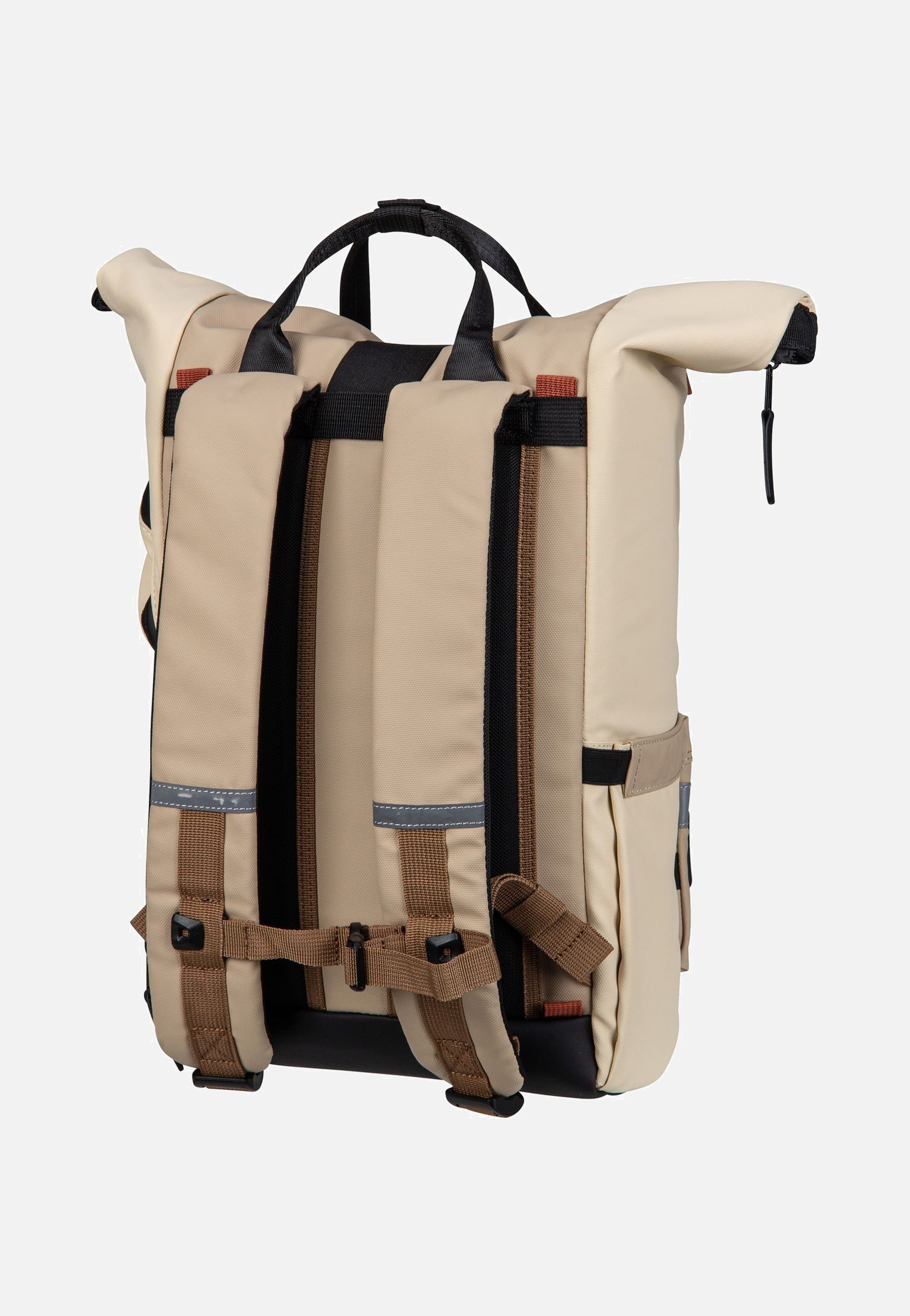 Cabaia - Explorer Recycled Oxford Medium Cap Brenton - Rolltop Backpack | Neutral-Image