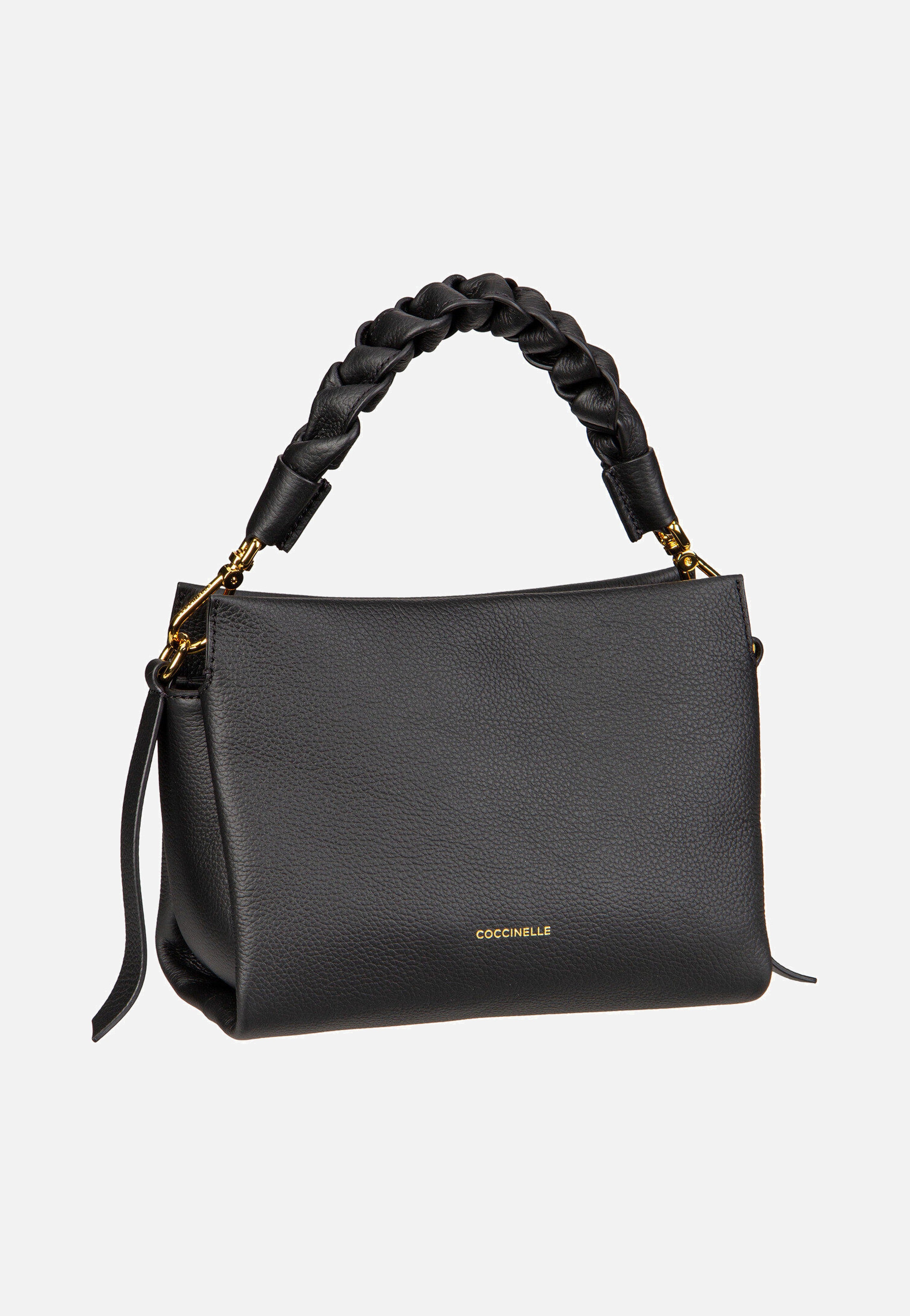Coccinelle - Boheme Grana Double 5801 Noir/Cognac - Handle Bag | Women-Image