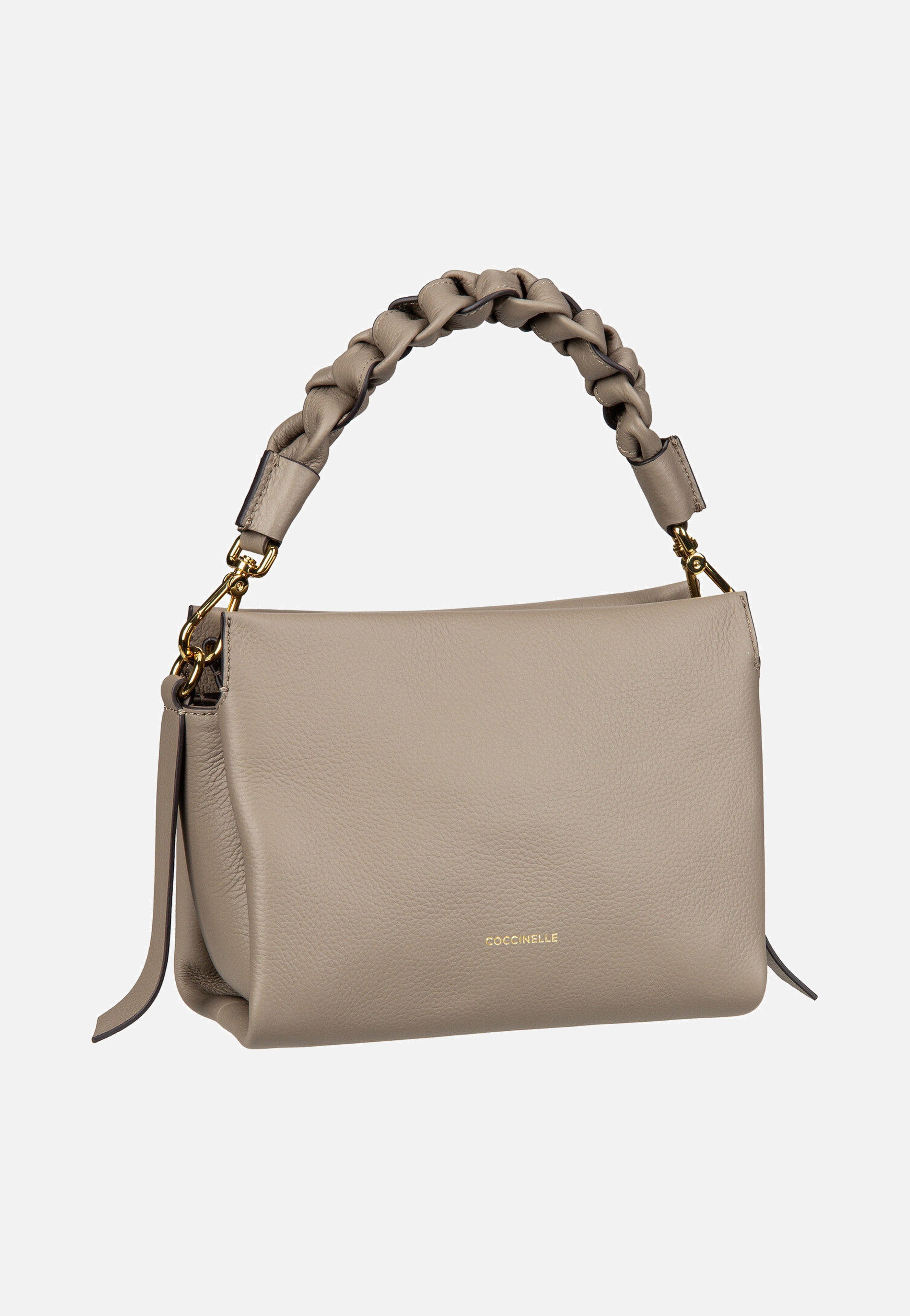 Coccinelle Boheme Grana Double 5801 Warm Taupe/Rosette Handle Bag