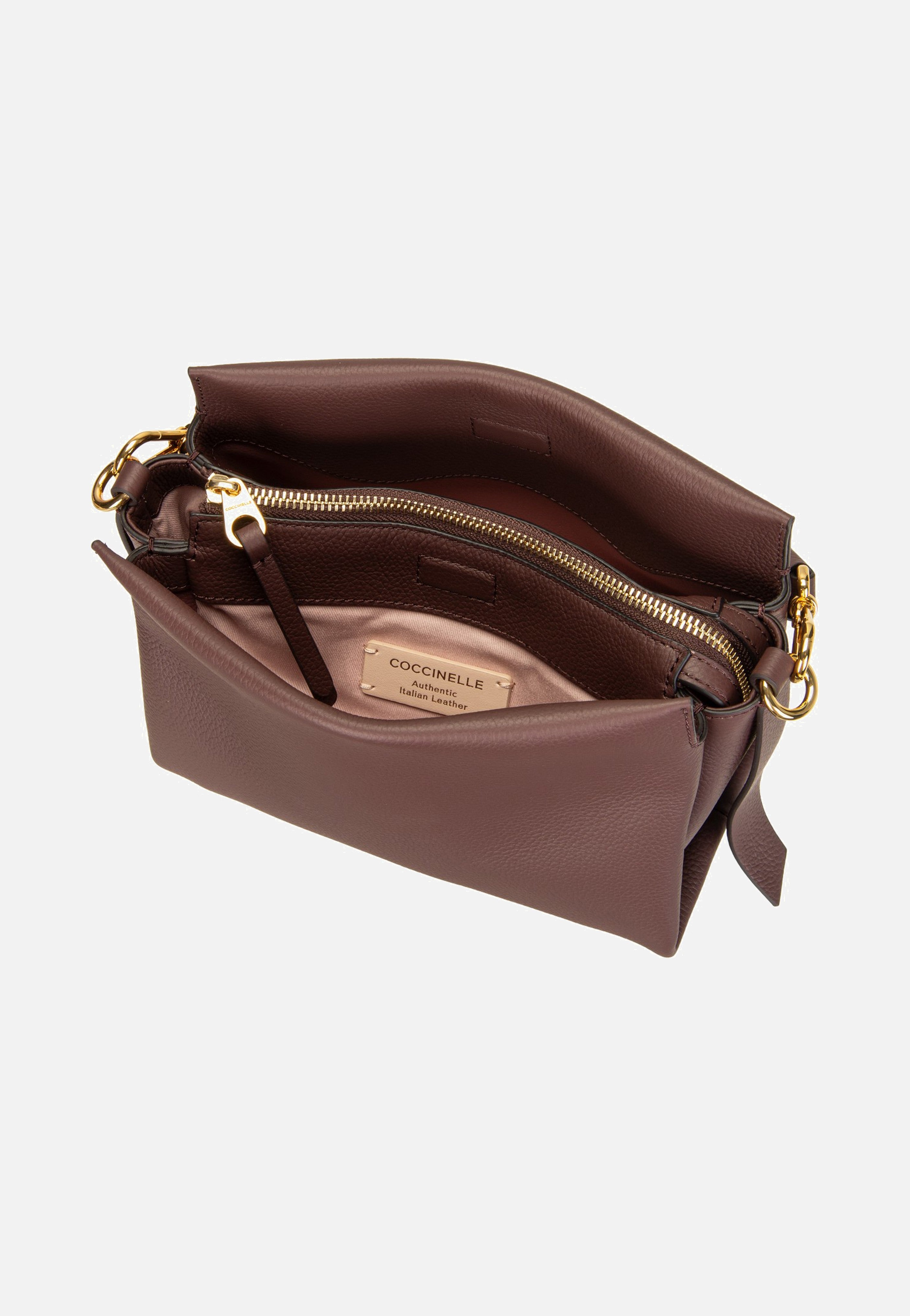Coccinelle Boheme Grana Double 5801 Berry/Winter Rose Handle Bag
