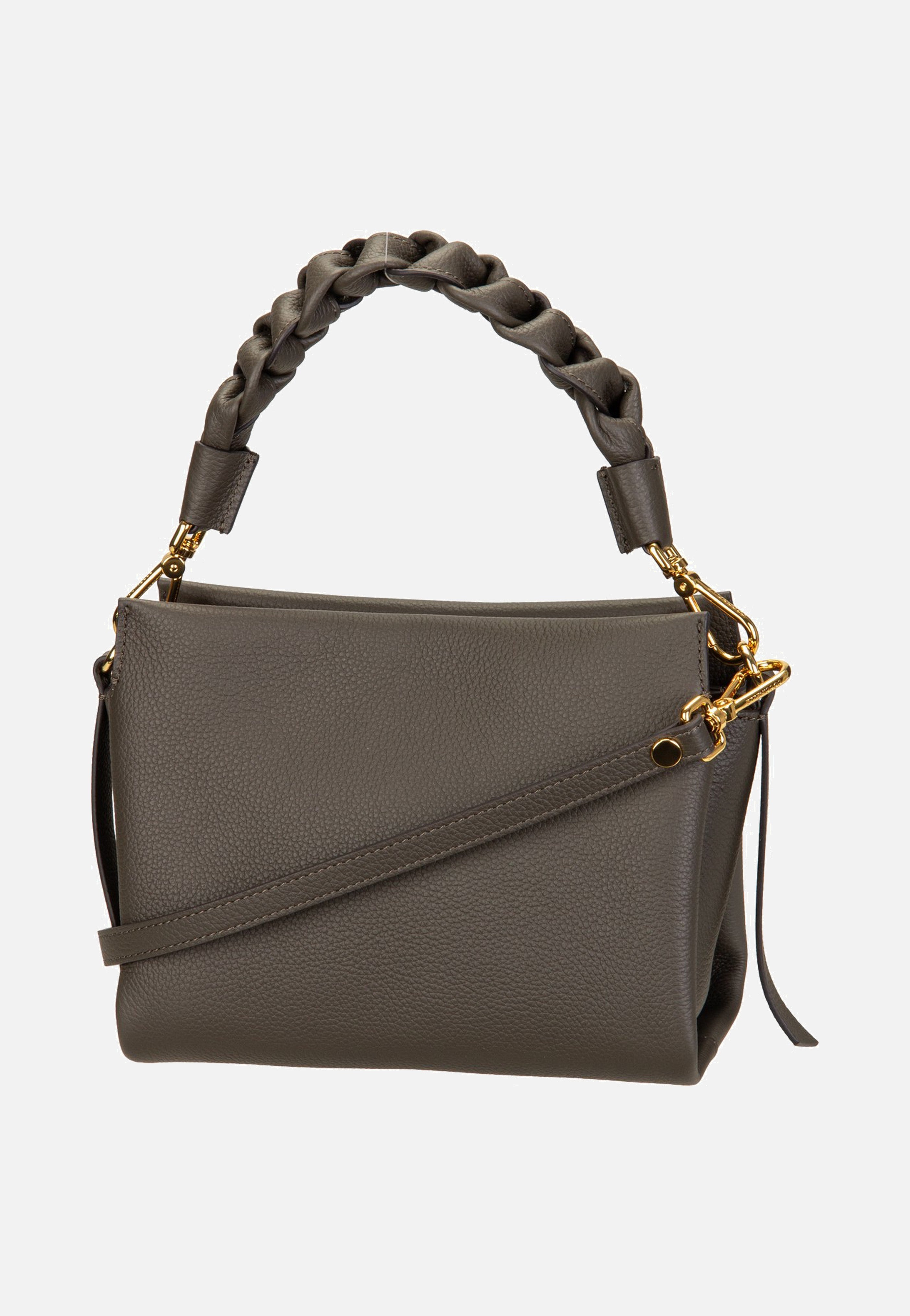 Coccinelle Boheme Grana Double 5801 Fango/Honey Handle Bag