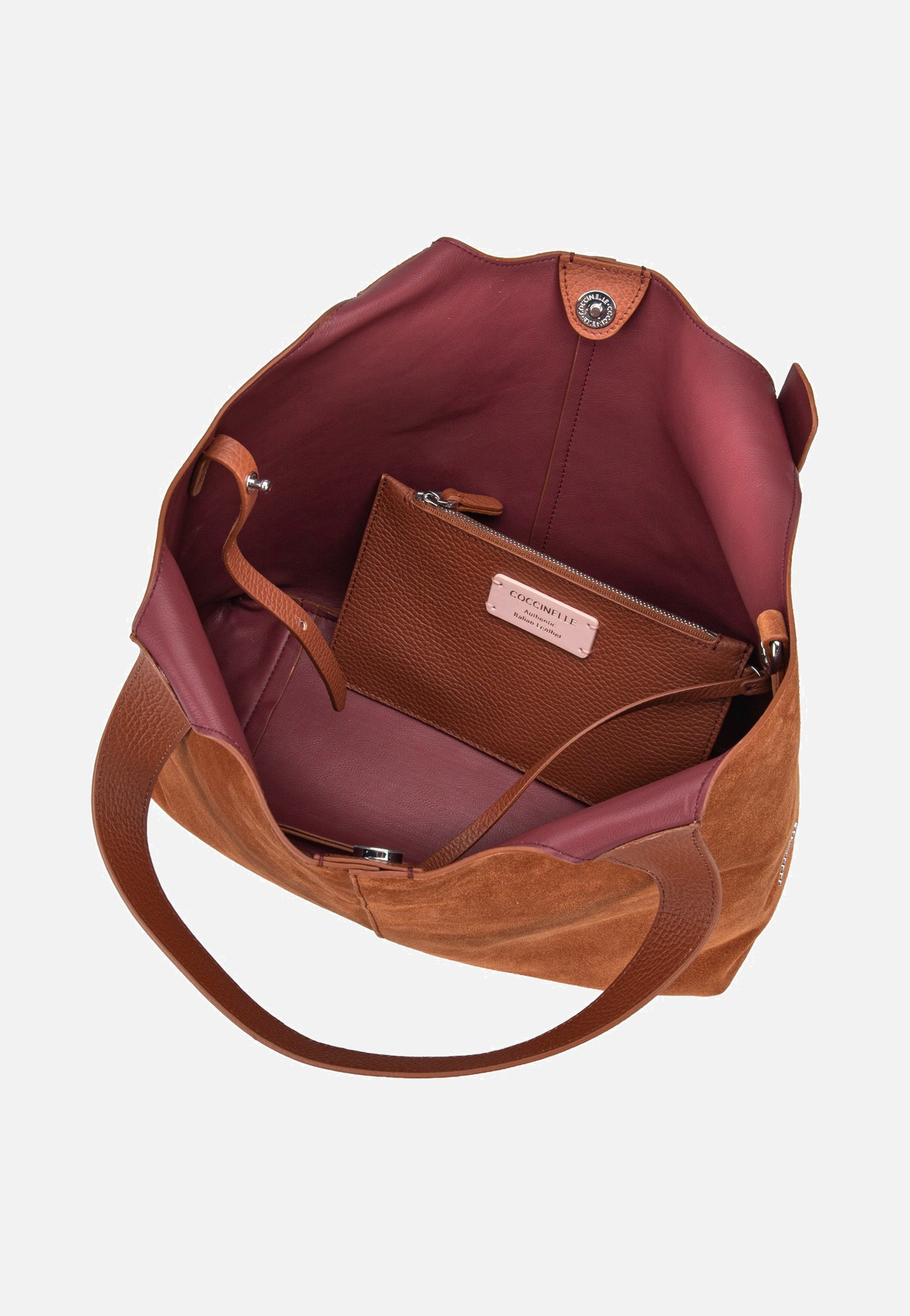 Coccinelle - C-Easy Suede 1102 Cognac/Cognac - Shopping Bag | Women-Image