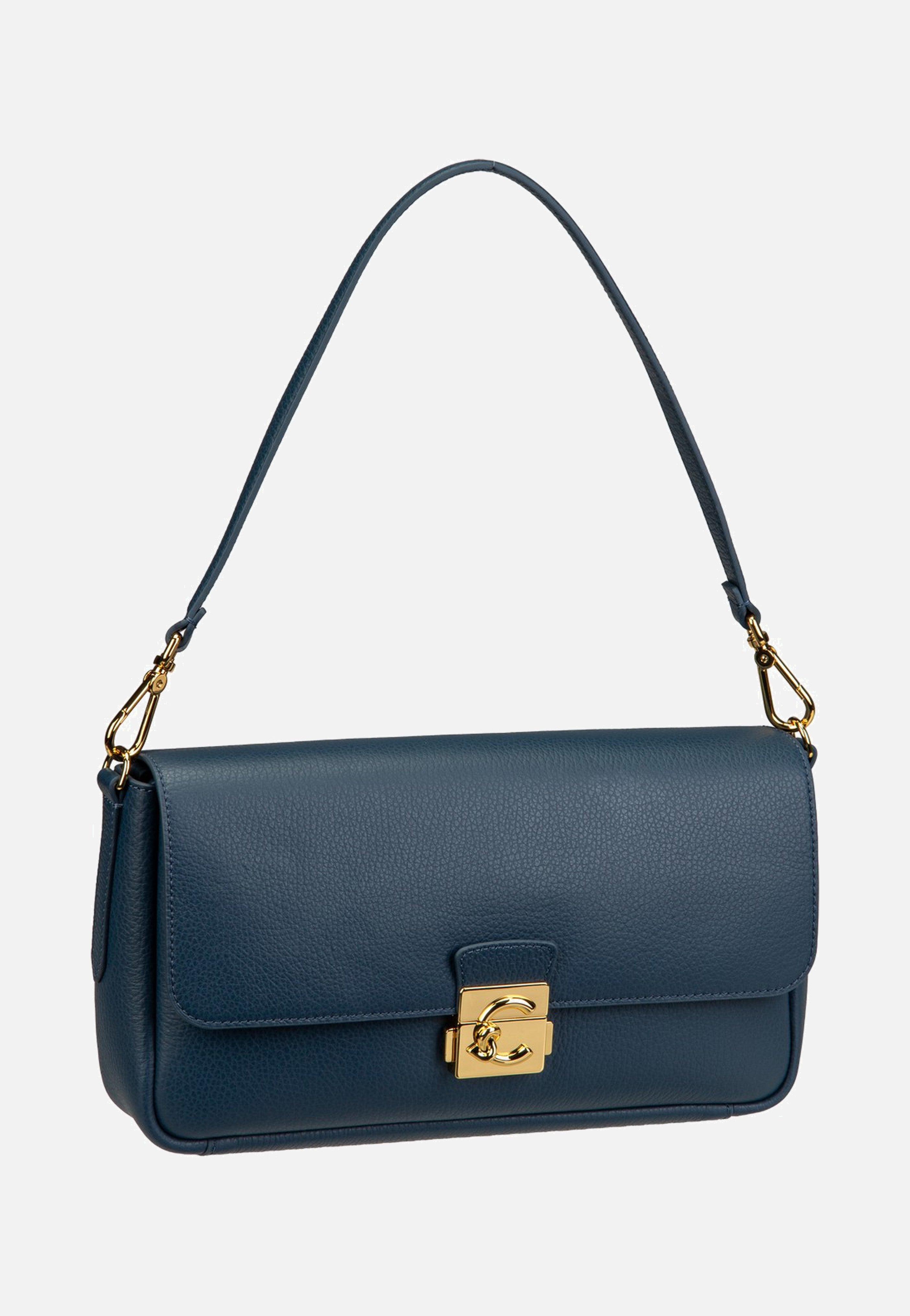 Coccinelle C-Me Lock 1201 Deep Blue Schultertasche