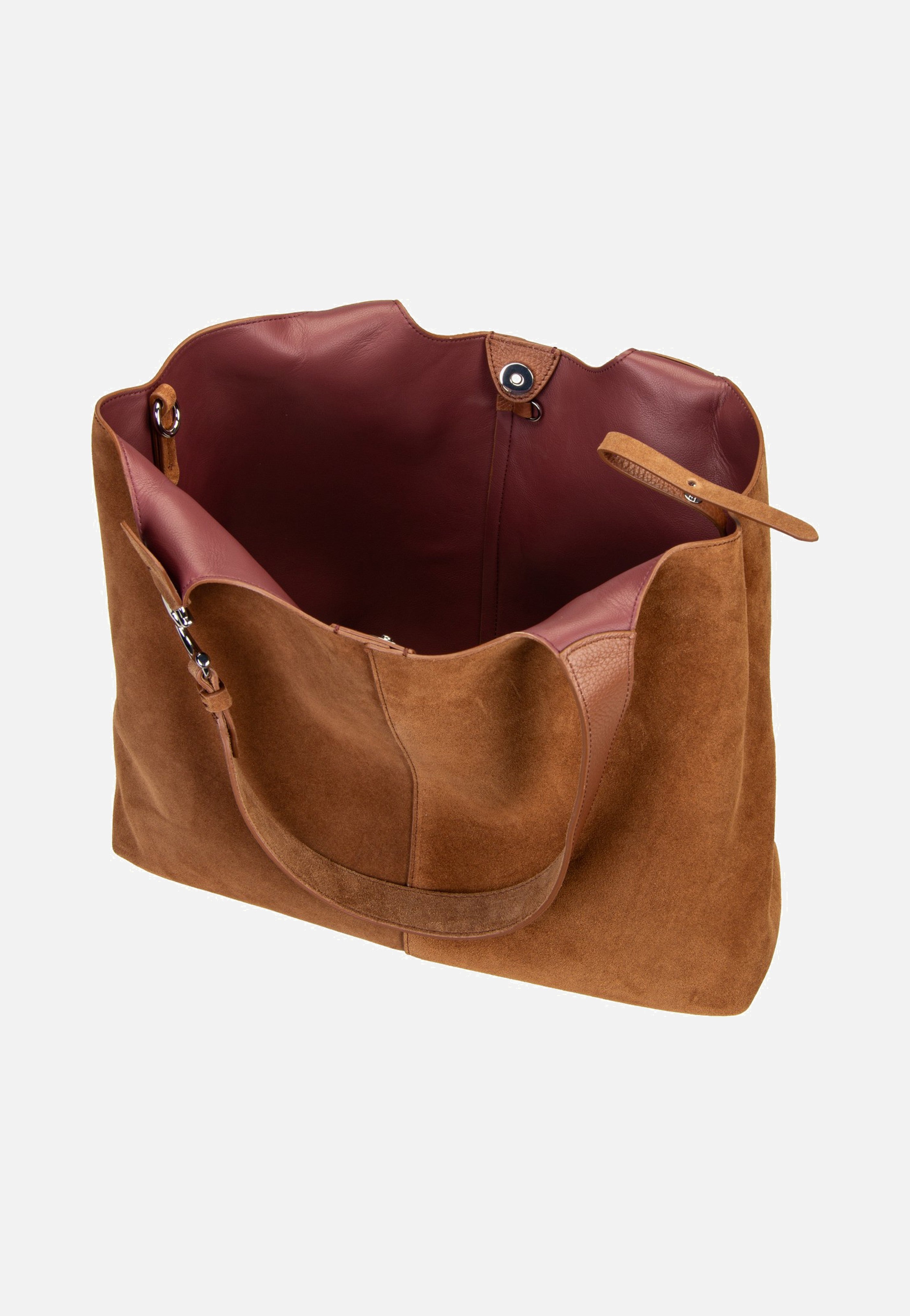 Coccinelle Coccinelle C-Easy Suede 1101 Cognac/Cognac Hobo Bag