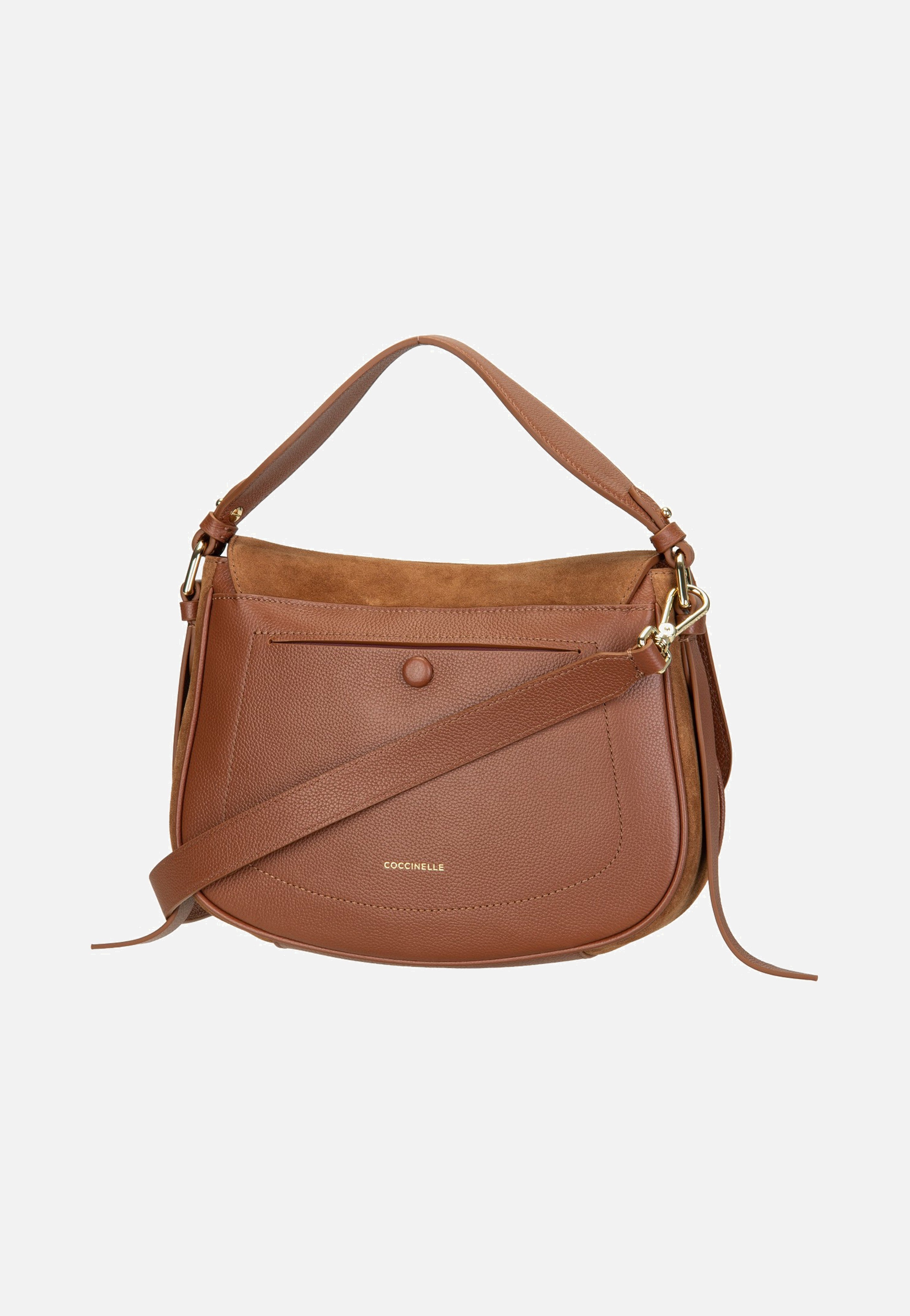 Coccinelle Coccinellemavery Suede Bi 1801 Cognac/Cognac Crossbody Bag