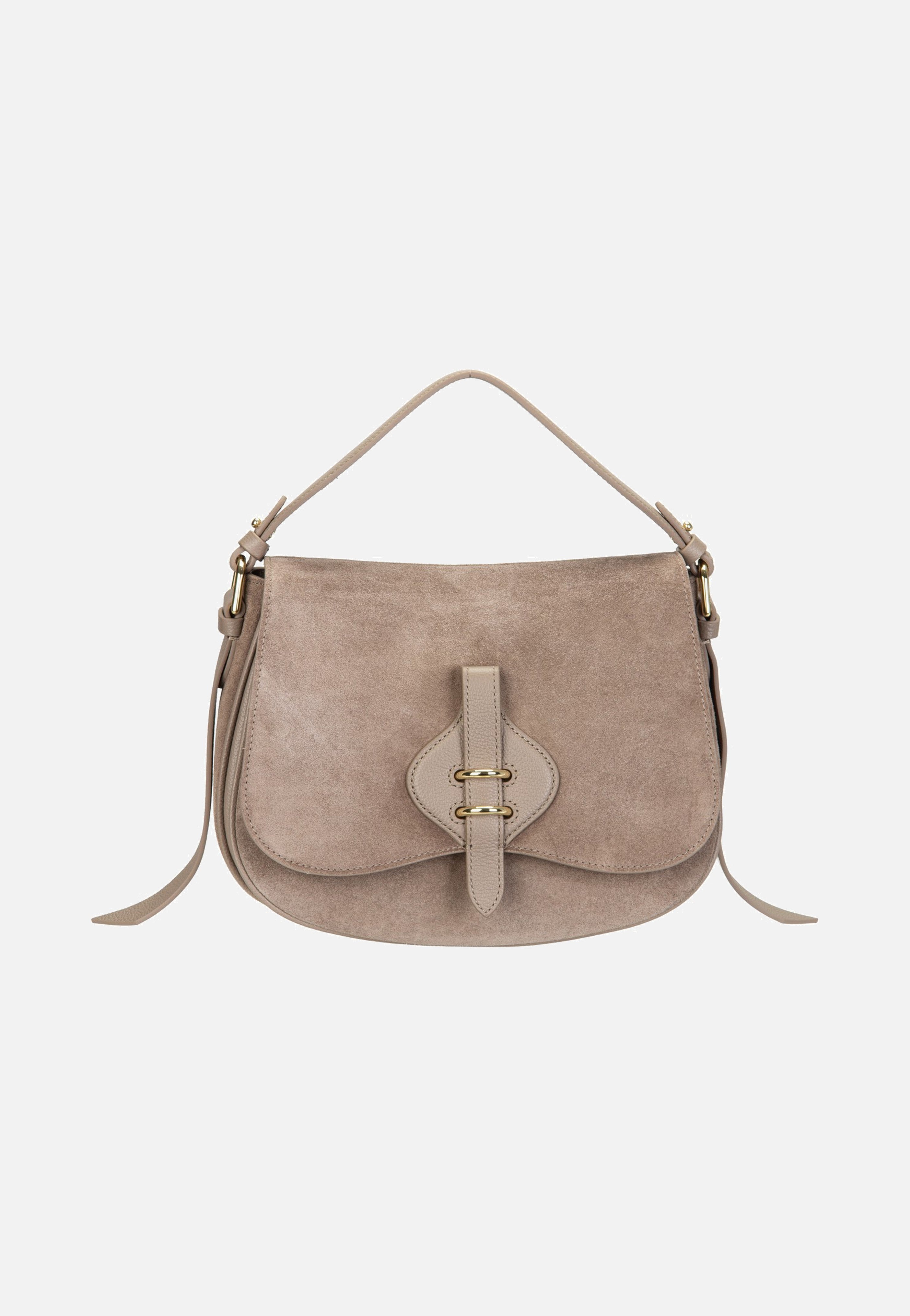 Coccinelle Coccinellemavery Suede Bi 1801 Warm Taupe/Warm Taupe Crossbody Bag
