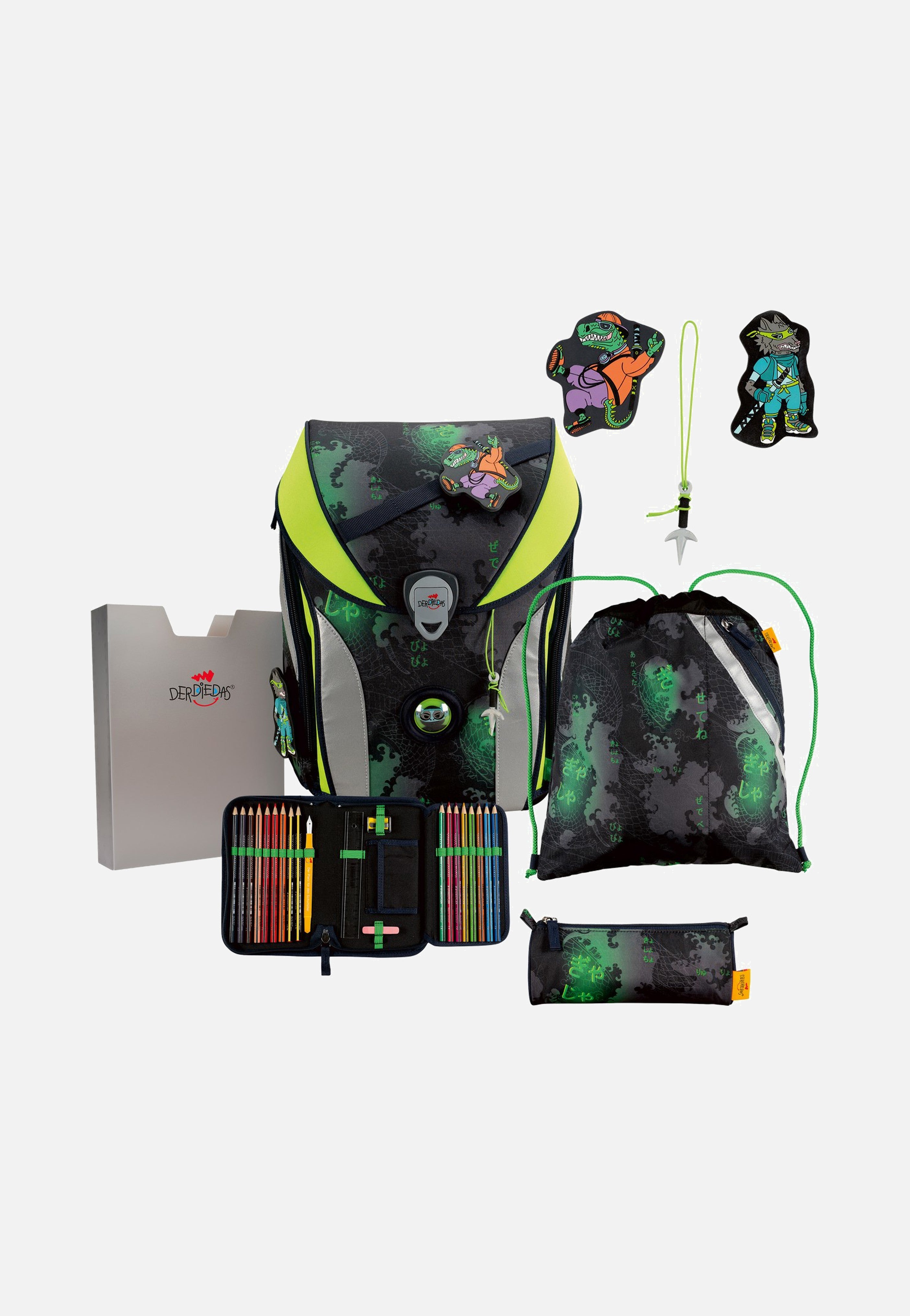 DerDieDas ErgoFlex MAX Set 1 Funny Fighter School Rucksack