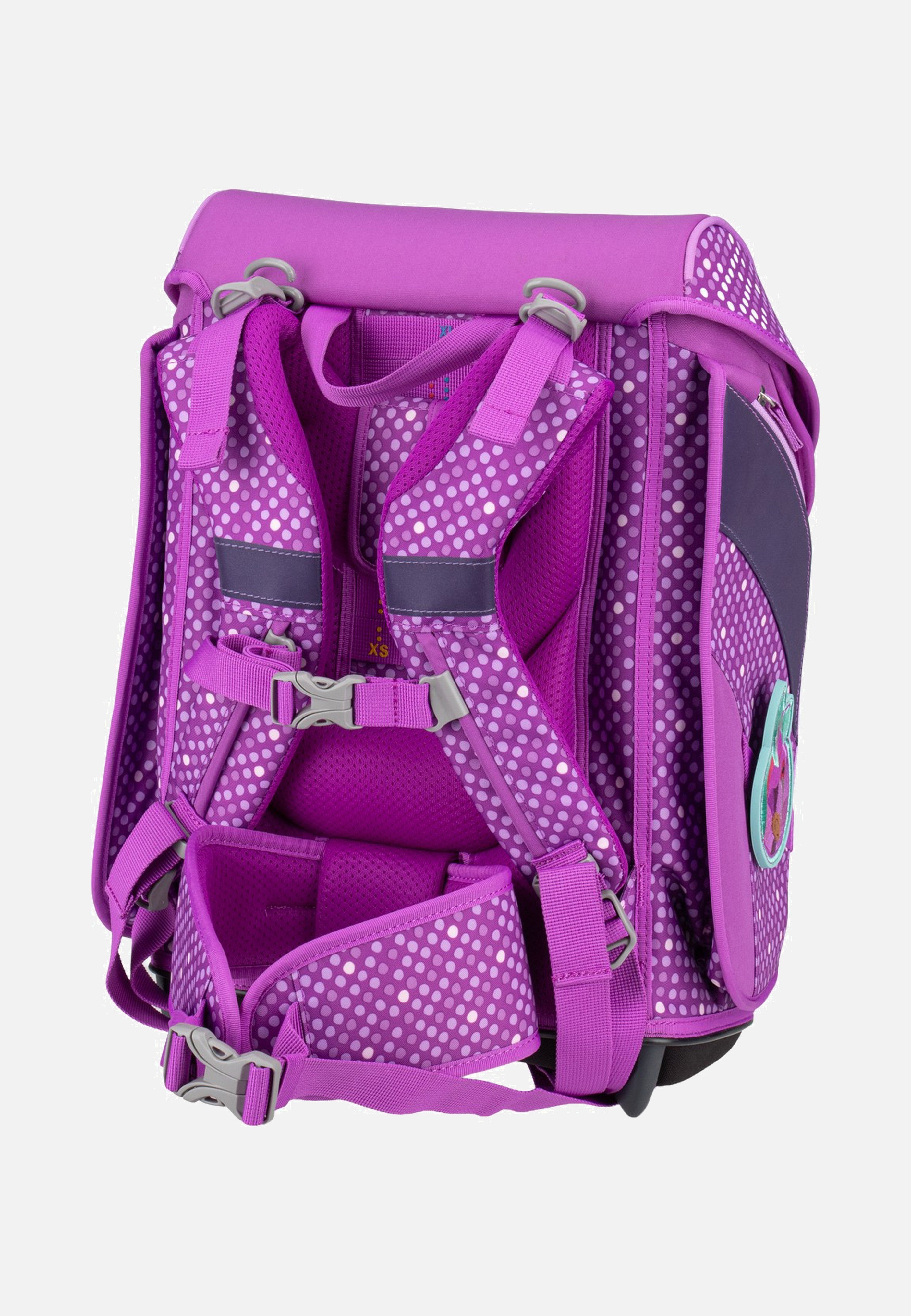 DerDieDas ErgoFlex MAX Set 2 Purple Dots School Rucksack