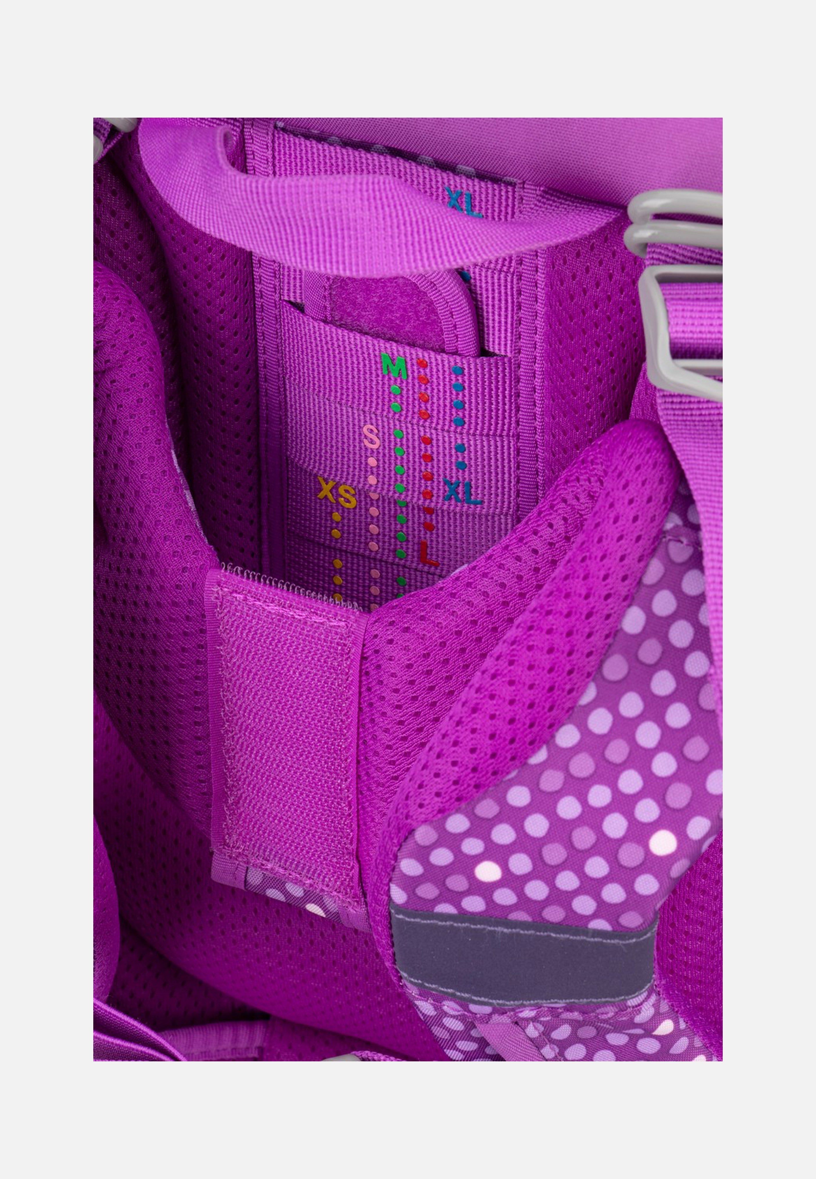 DerDieDas ErgoFlex MAX Set 2 Purple Dots School Rucksack
