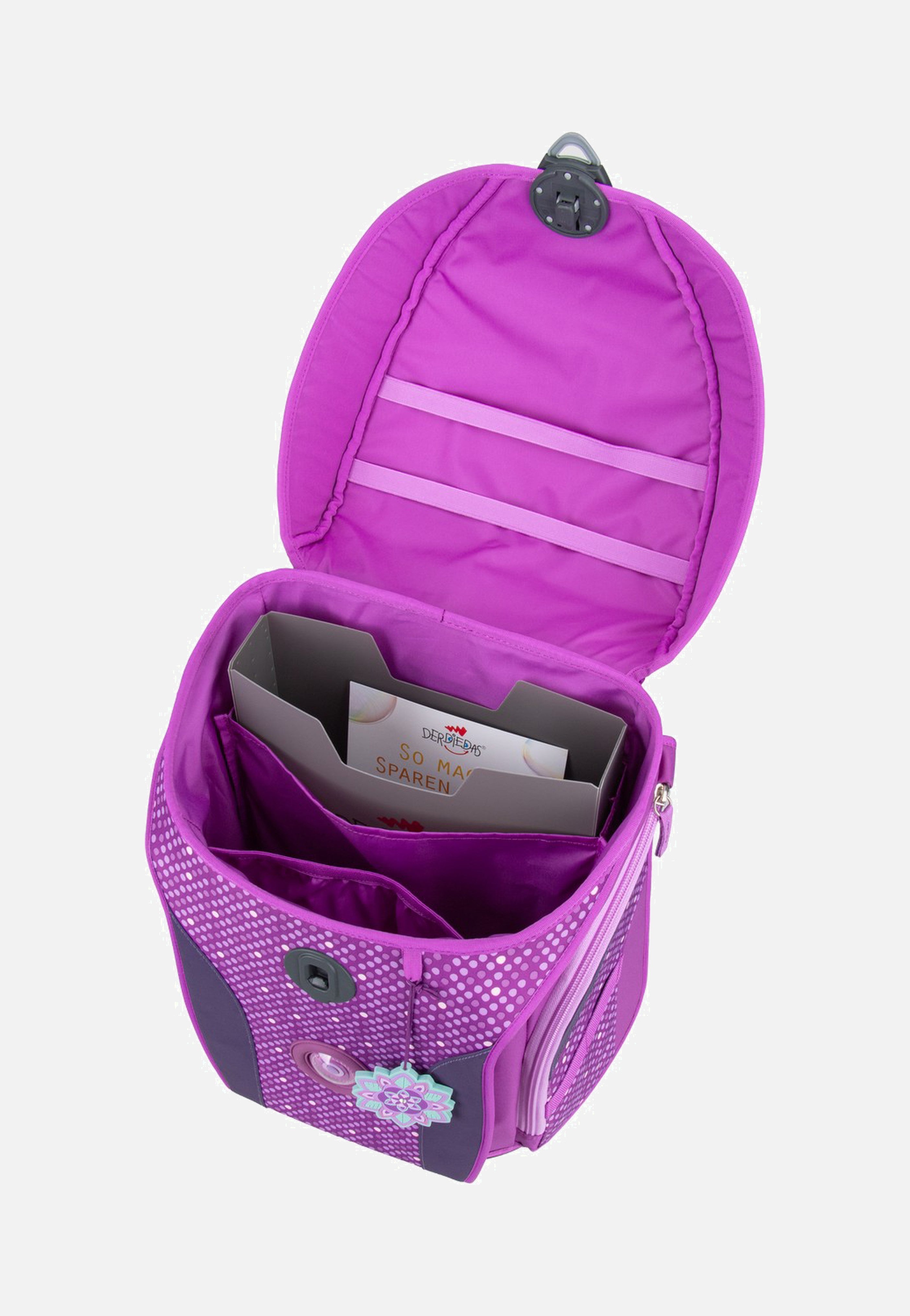 DerDieDas ErgoFlex MAX Set 2 Purple Dots School Rucksack