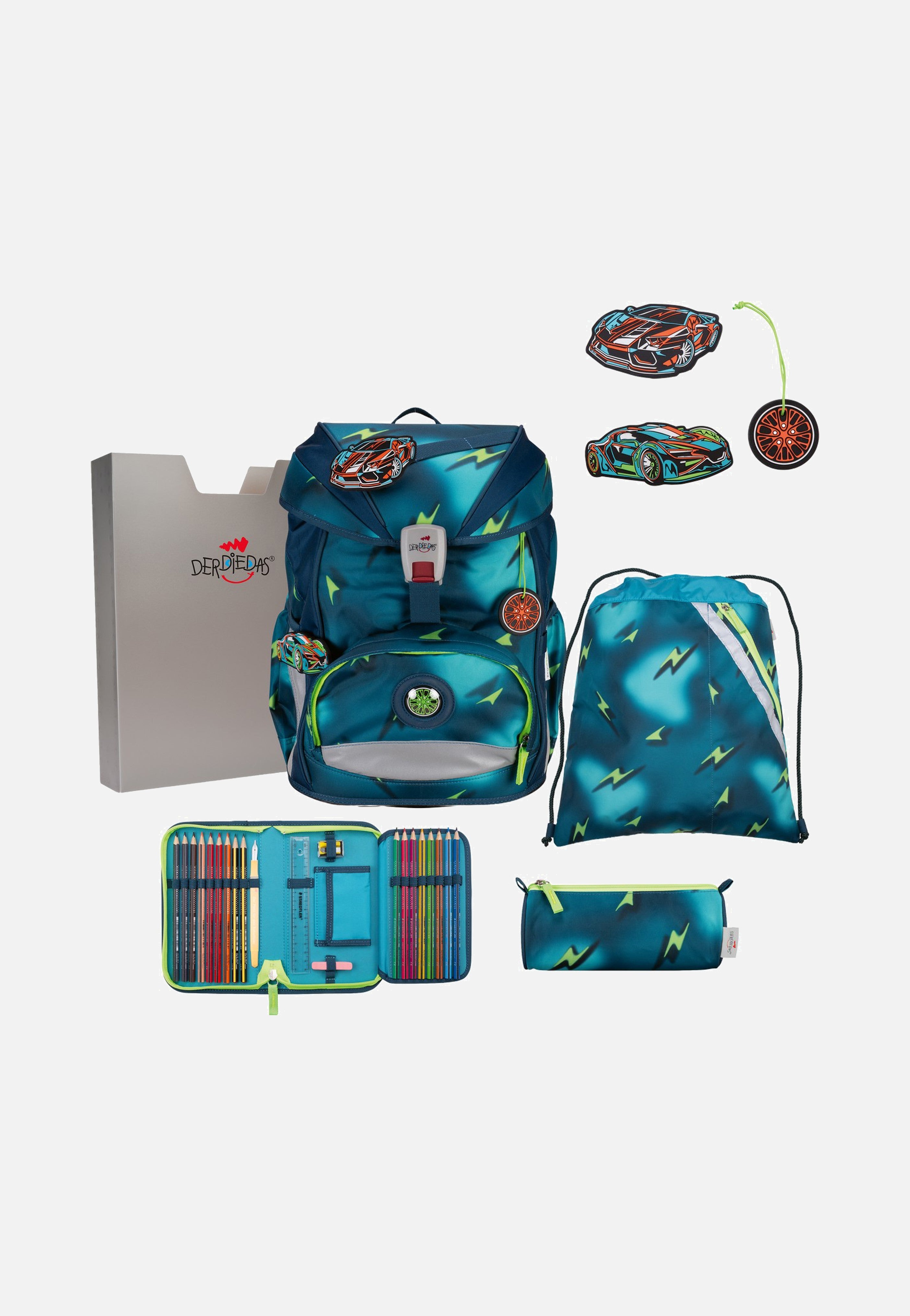 DerDieDas ErgoFlex Set 1 Magic Light School Rucksack