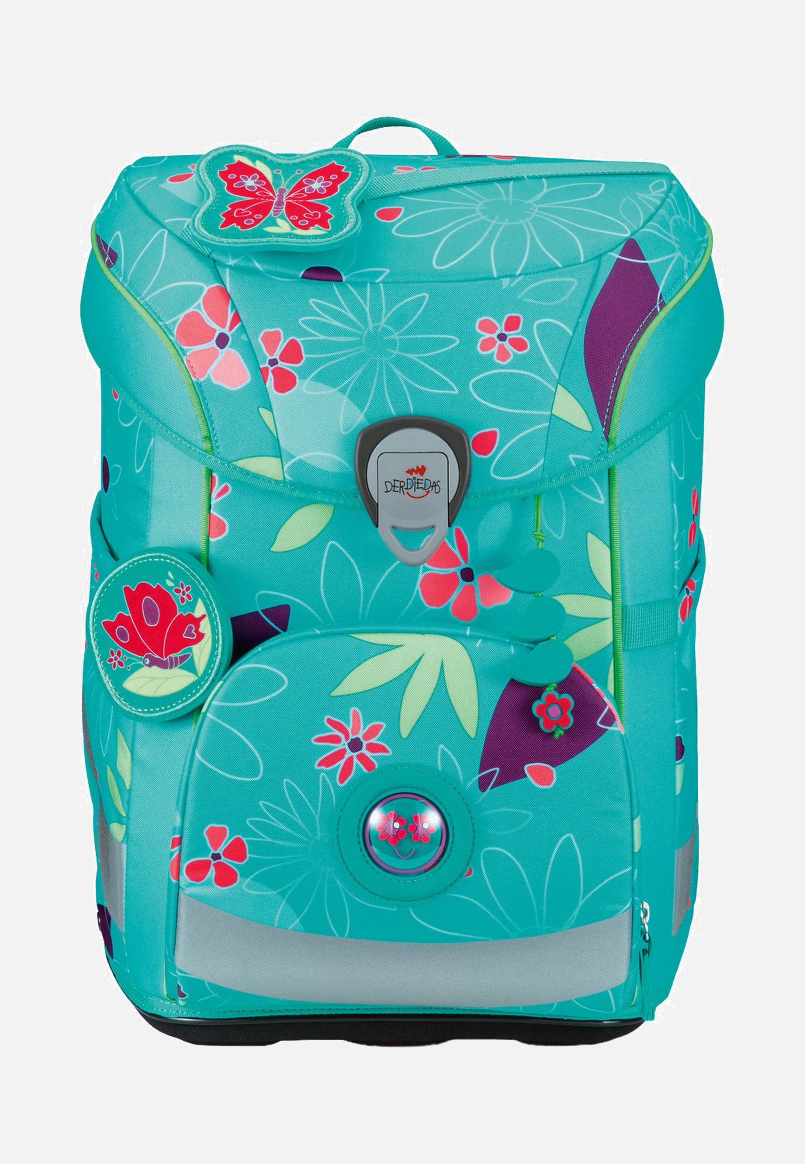 DerDieDas ErgoFlex Easy Set Butterfly Garden School Rucksack