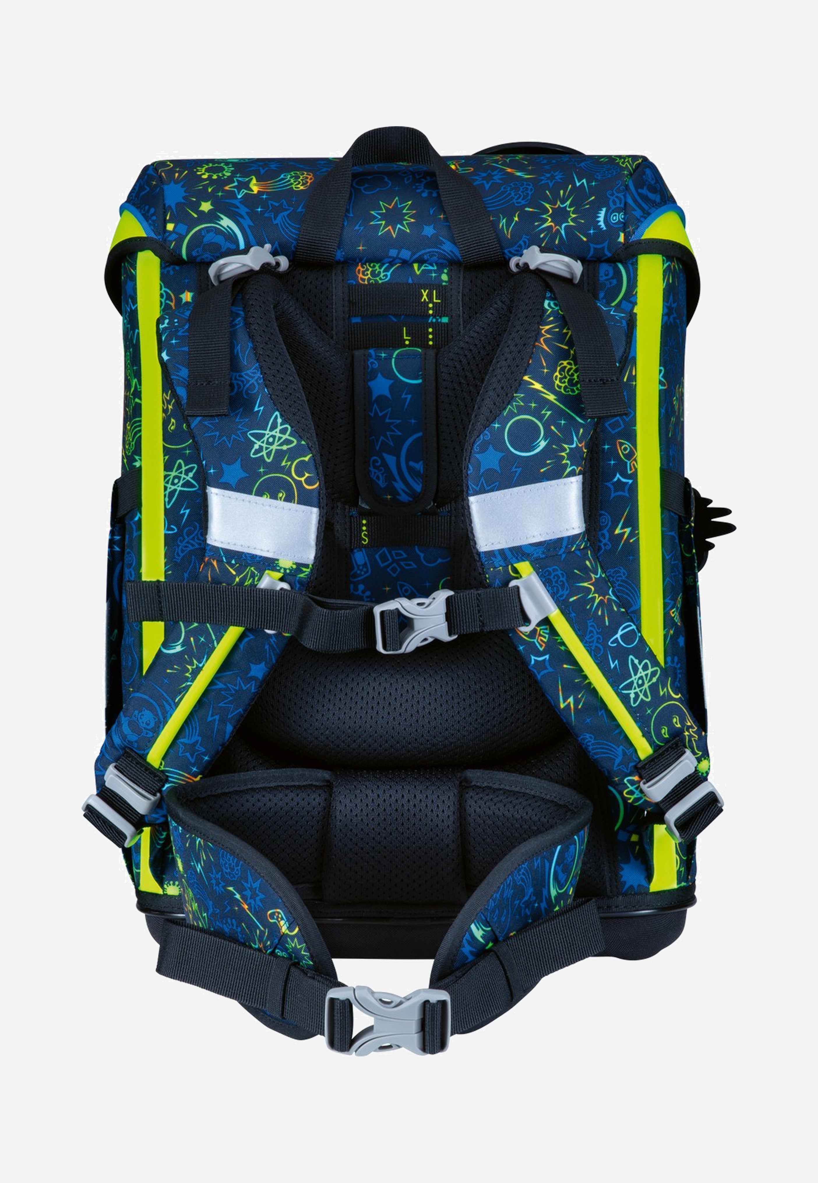 DerDieDas - ErgoFlex Easy Set Neon Crazy - School Backpack | Neutral-Image