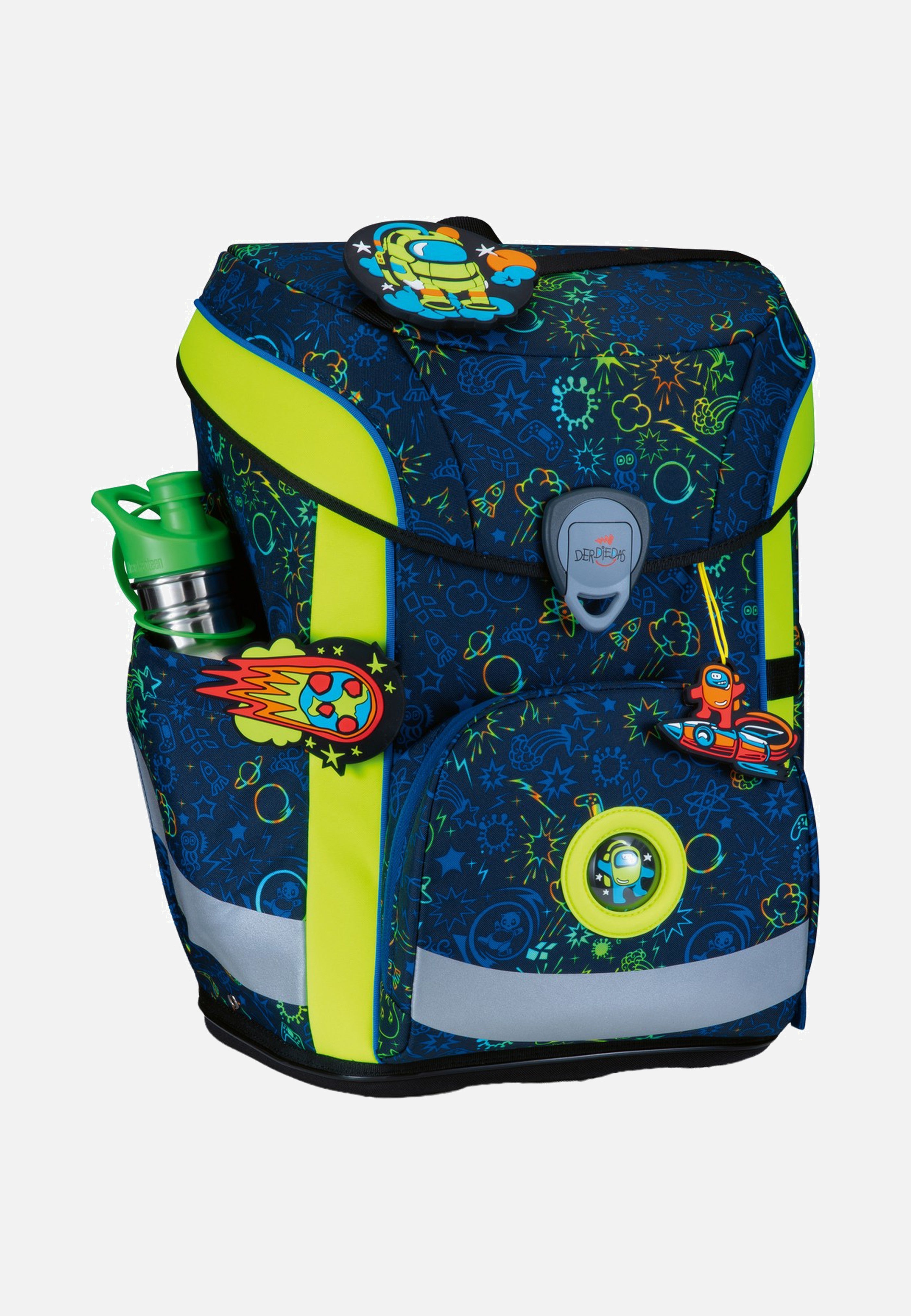 DerDieDas - ErgoFlex Easy Set Neon Crazy - School Backpack | Neutral-Image