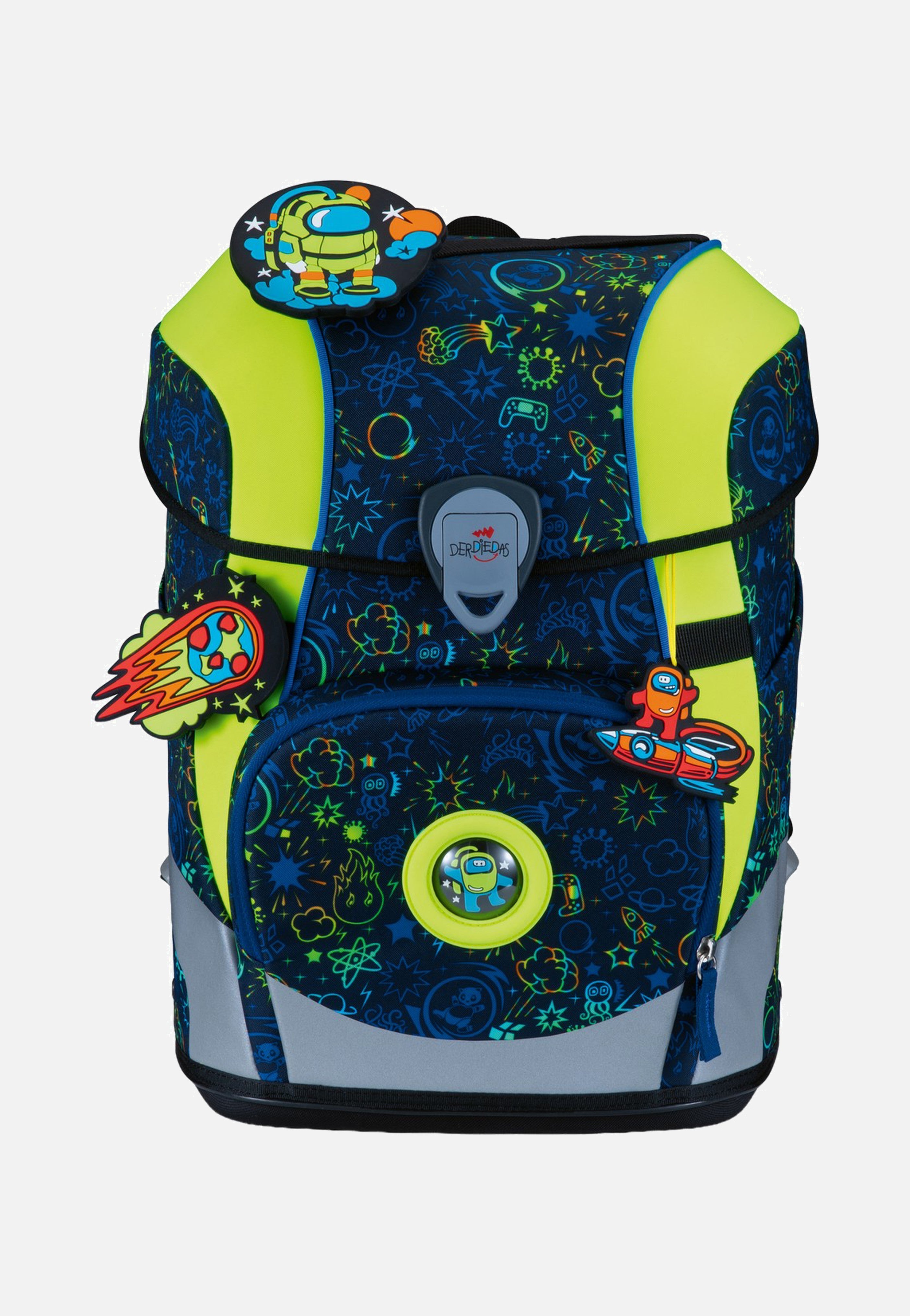DerDieDas - ErgoFlex Tiny Set Neon Crazy - School Backpack | Neutral-Image