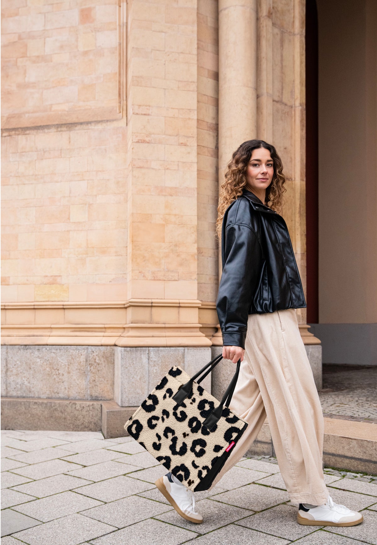 reisenthel Daily Shopper Teddy Leo Cream Tote Bag