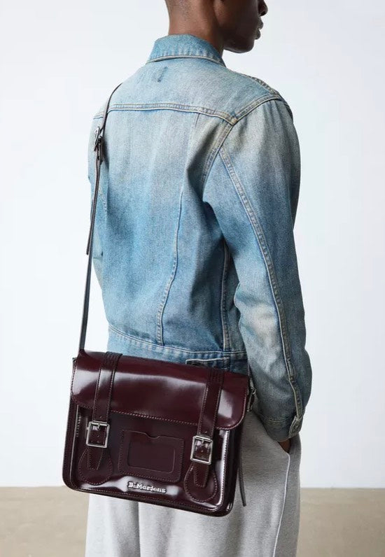 Dr. Martens 11" Satchel Bag Cherry Red Oxford Rub Off Tasche
