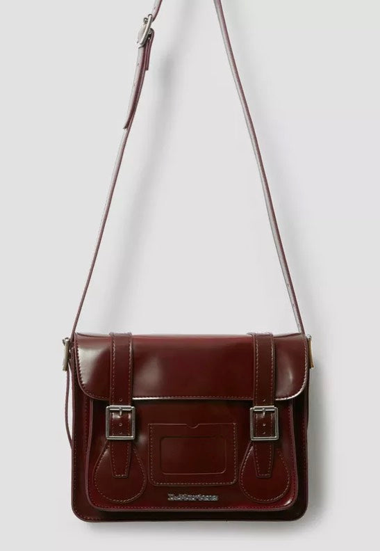 Dr. Martens 11" Satchel Bag Cherry Red Oxford Rub Off Tasche